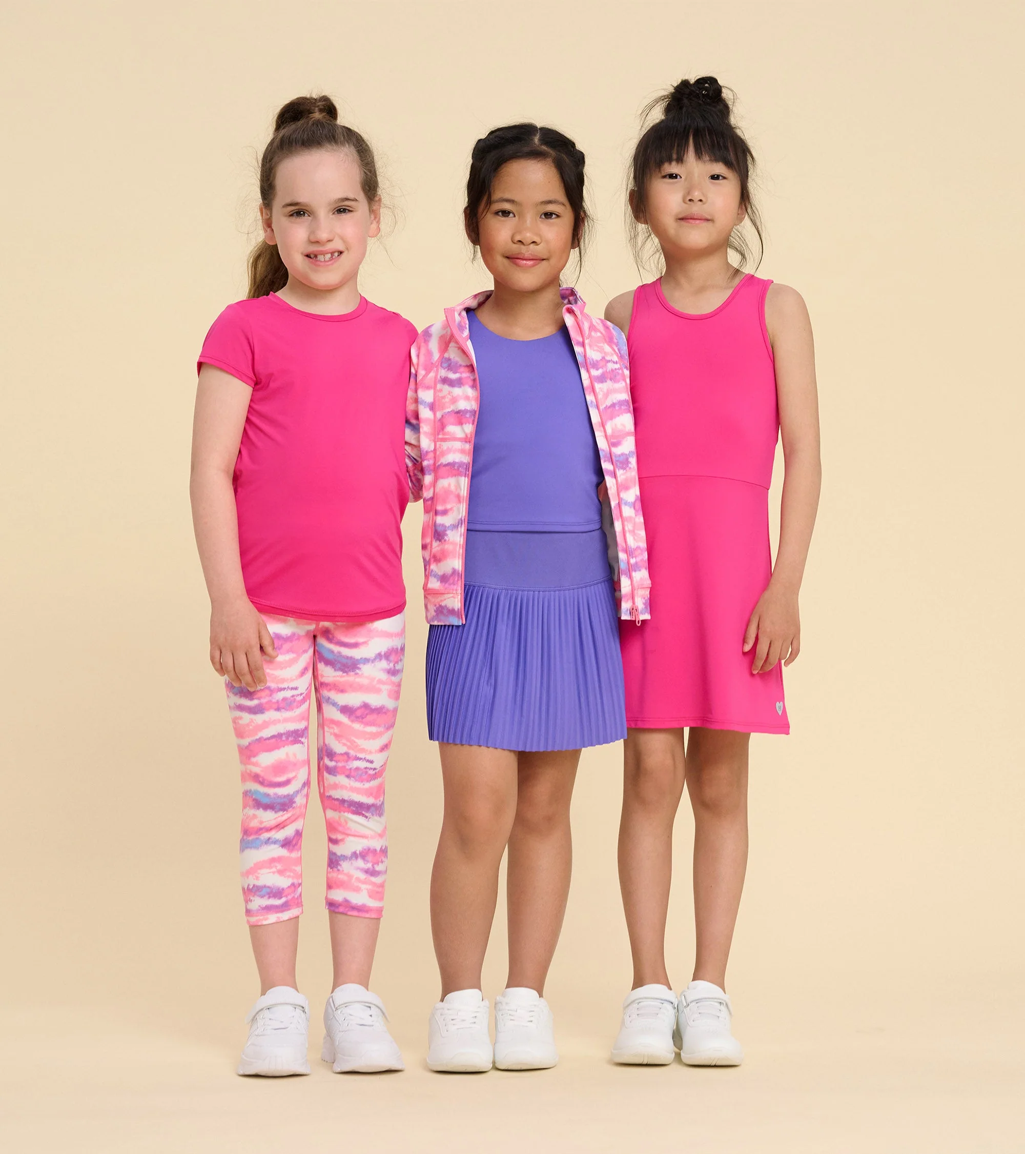 Girls Pink Active A-Line Dress - Image 6