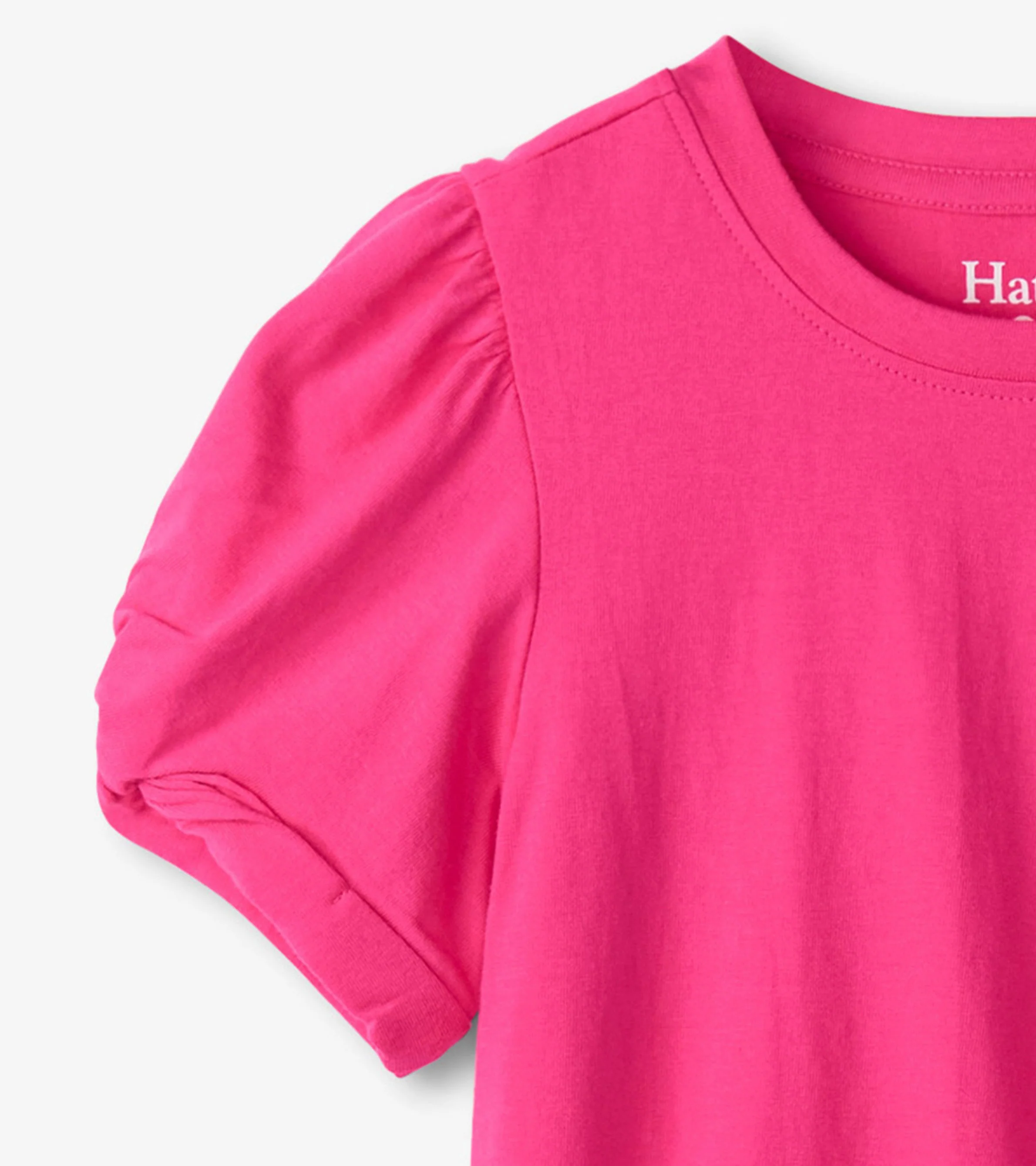 Girls Pink Twisted Sleeve Tee - Image 3