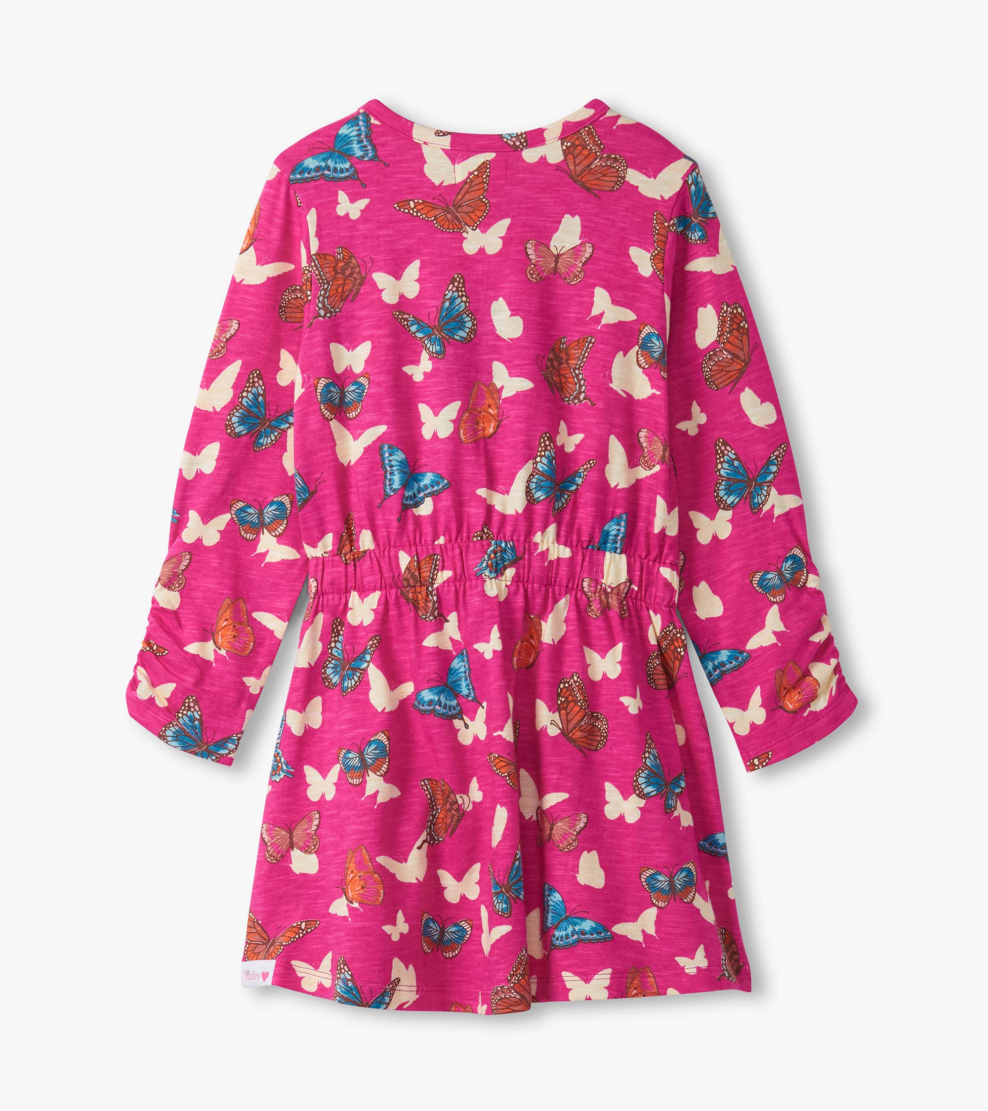 Girls Pop Out Butterflies Cinched Waist Dress - Image 2