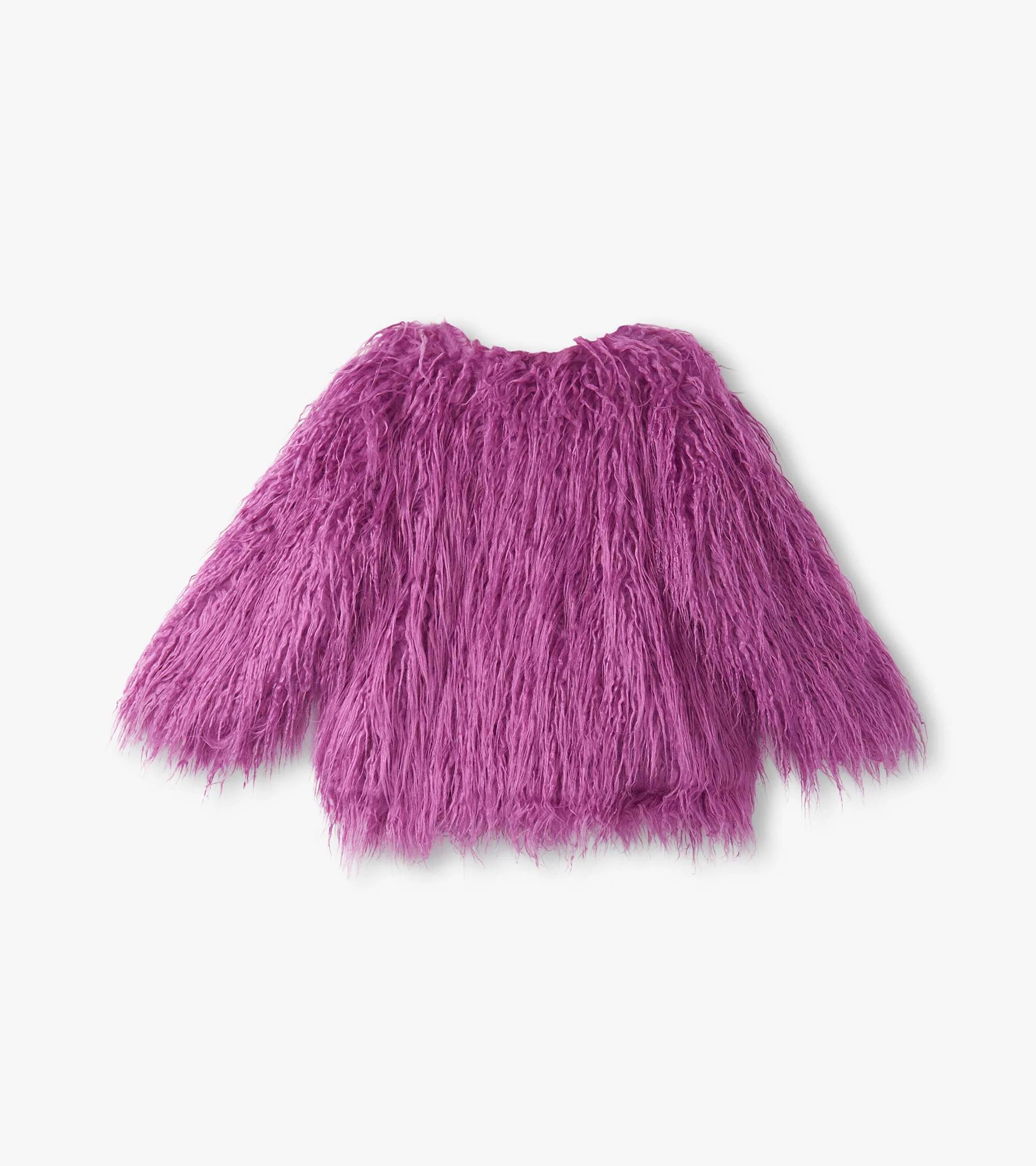 Girls Radiant Orchid Mongolian Faux Fur Topper - Image 4