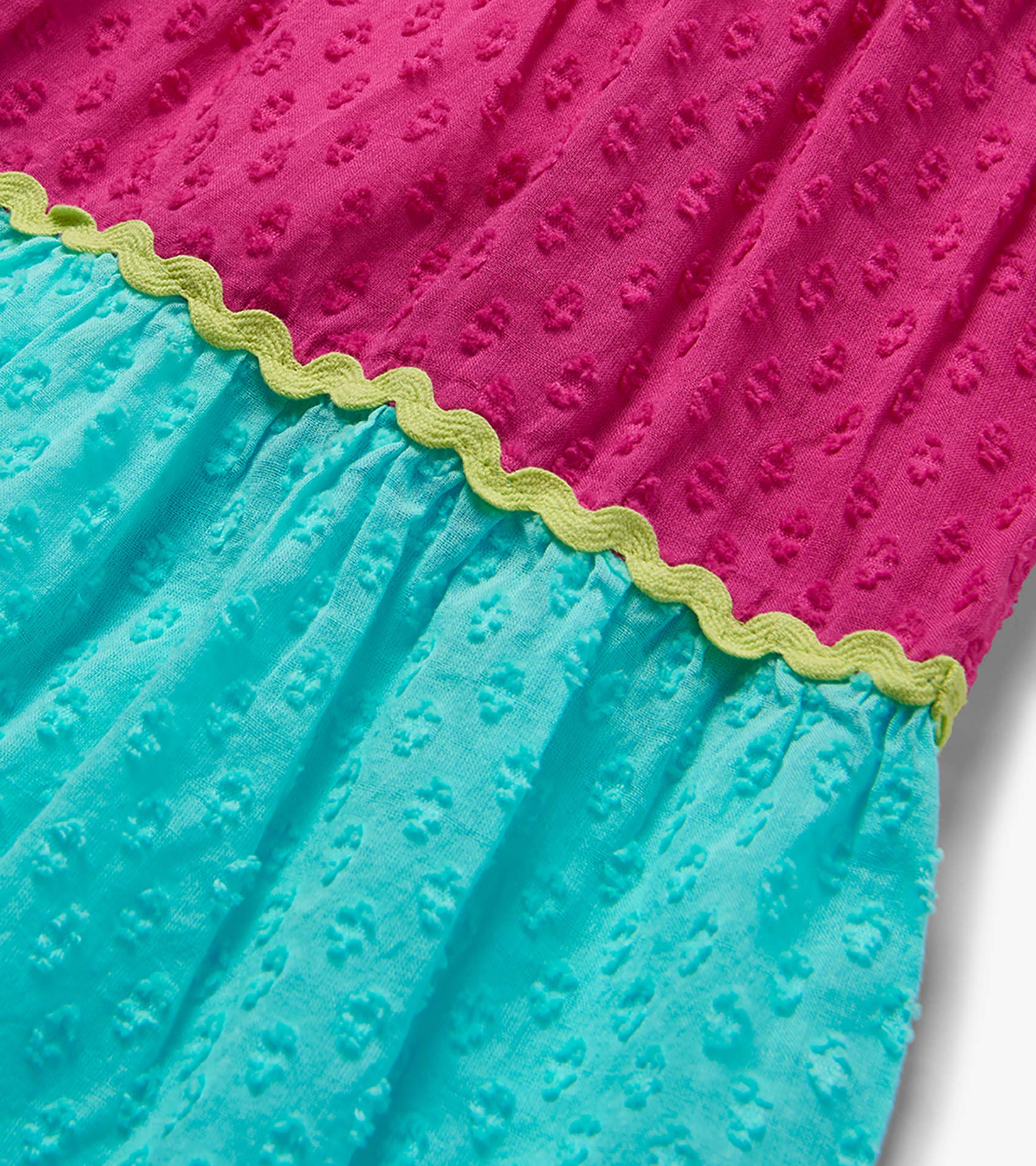 Girls Rainbow Colour Block Strappy Midi Dress - Image 3