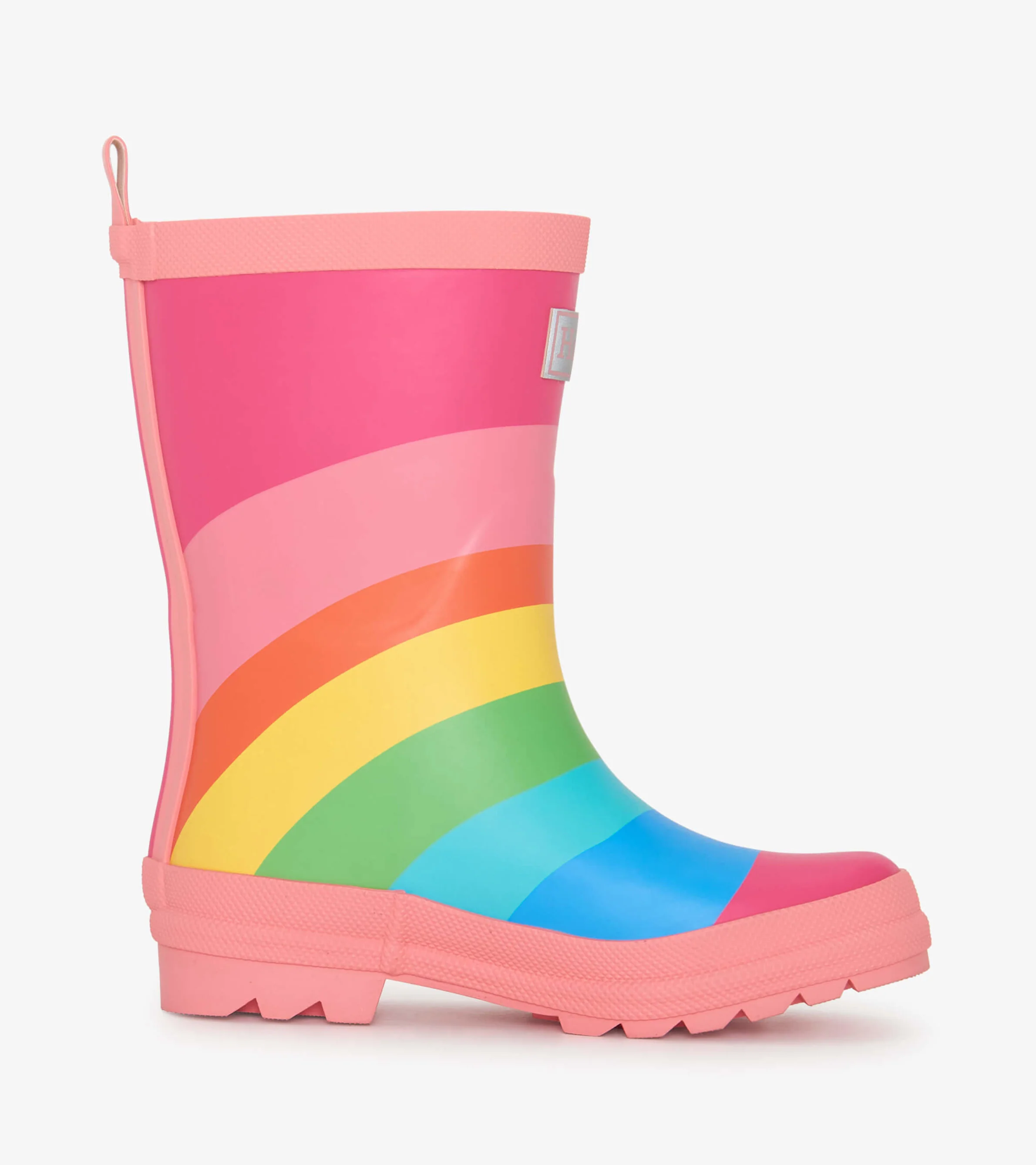 Girls Rainbow Matte Rain Boots - Image 3