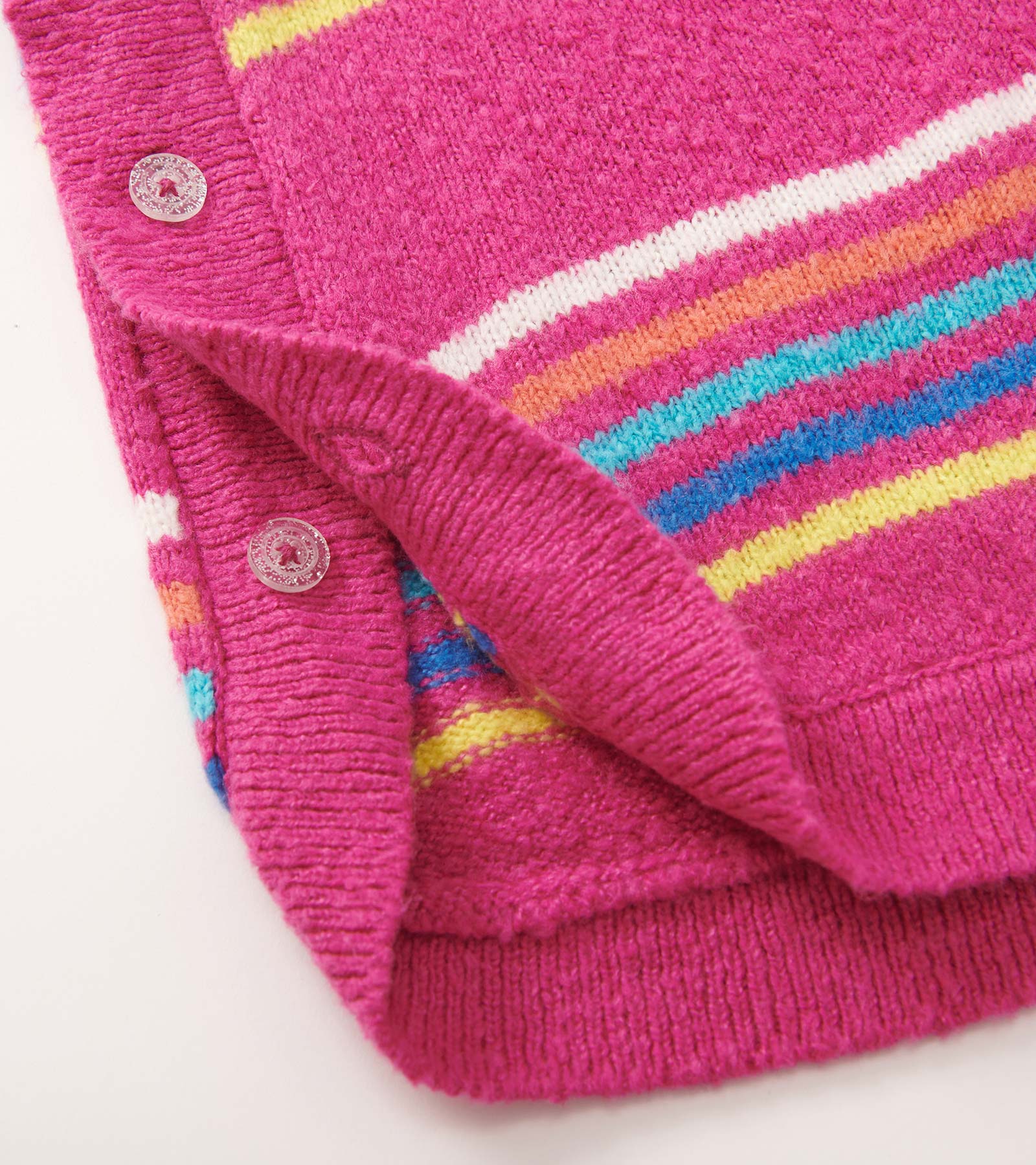 Girls Rainbow Stripes Sweater Tunic - Image 3