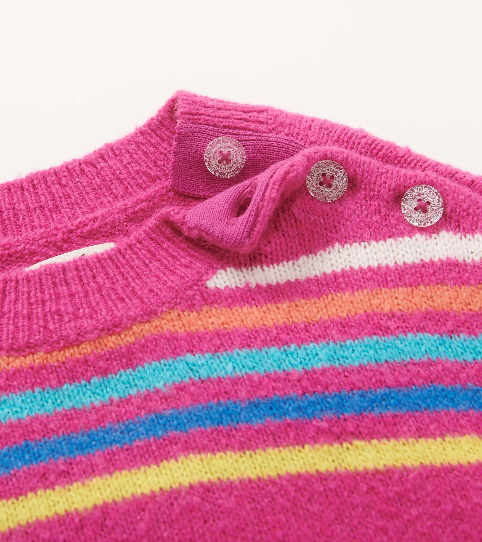 Girls Rainbow Stripes Sweater Tunic - Image 5