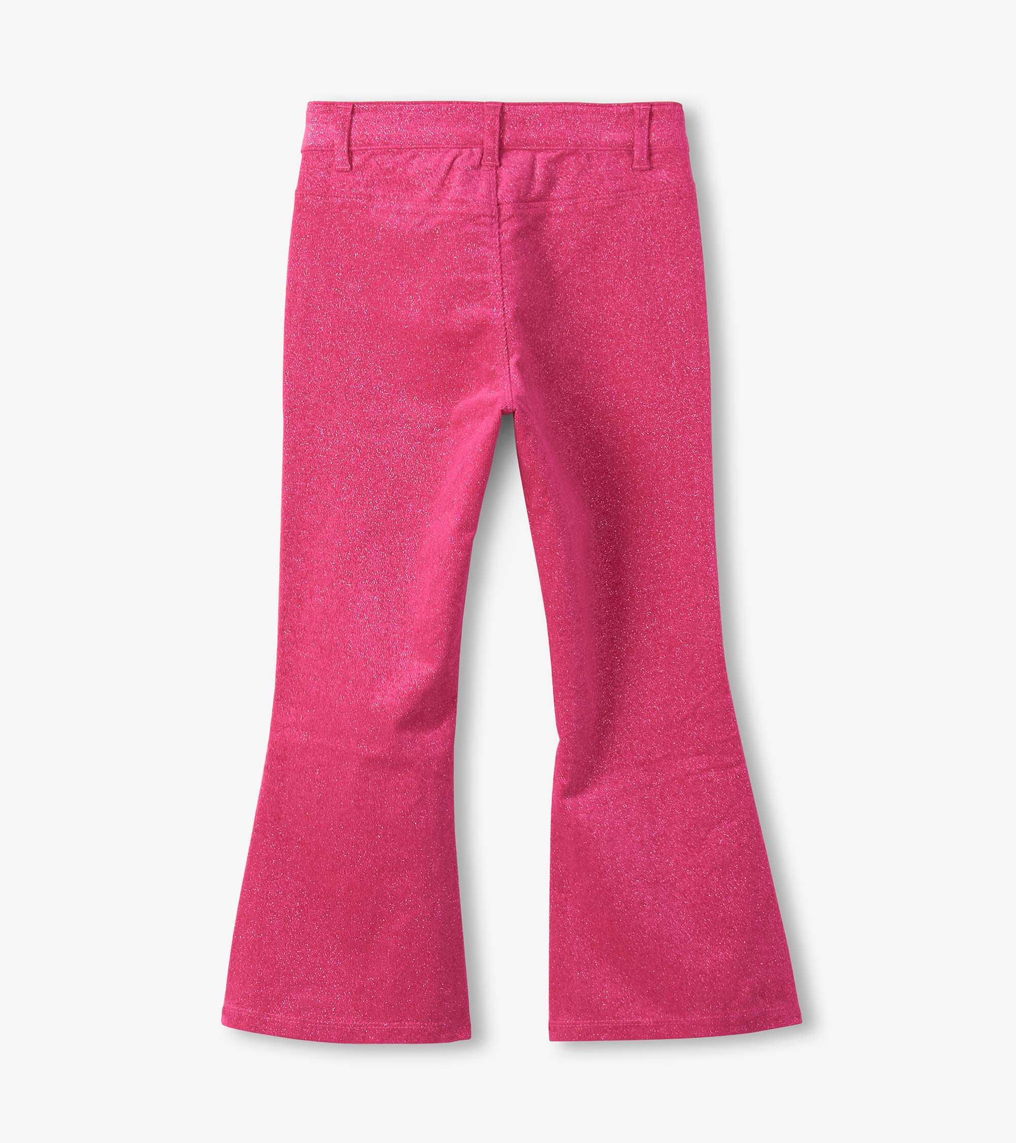 Girls Raspberry Rose Patch Pocket Flared Pants - Image 2
