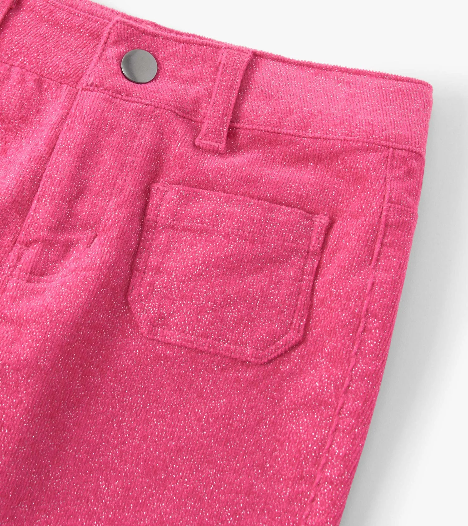 Girls Raspberry Rose Patch Pocket Flared Pants - Image 3