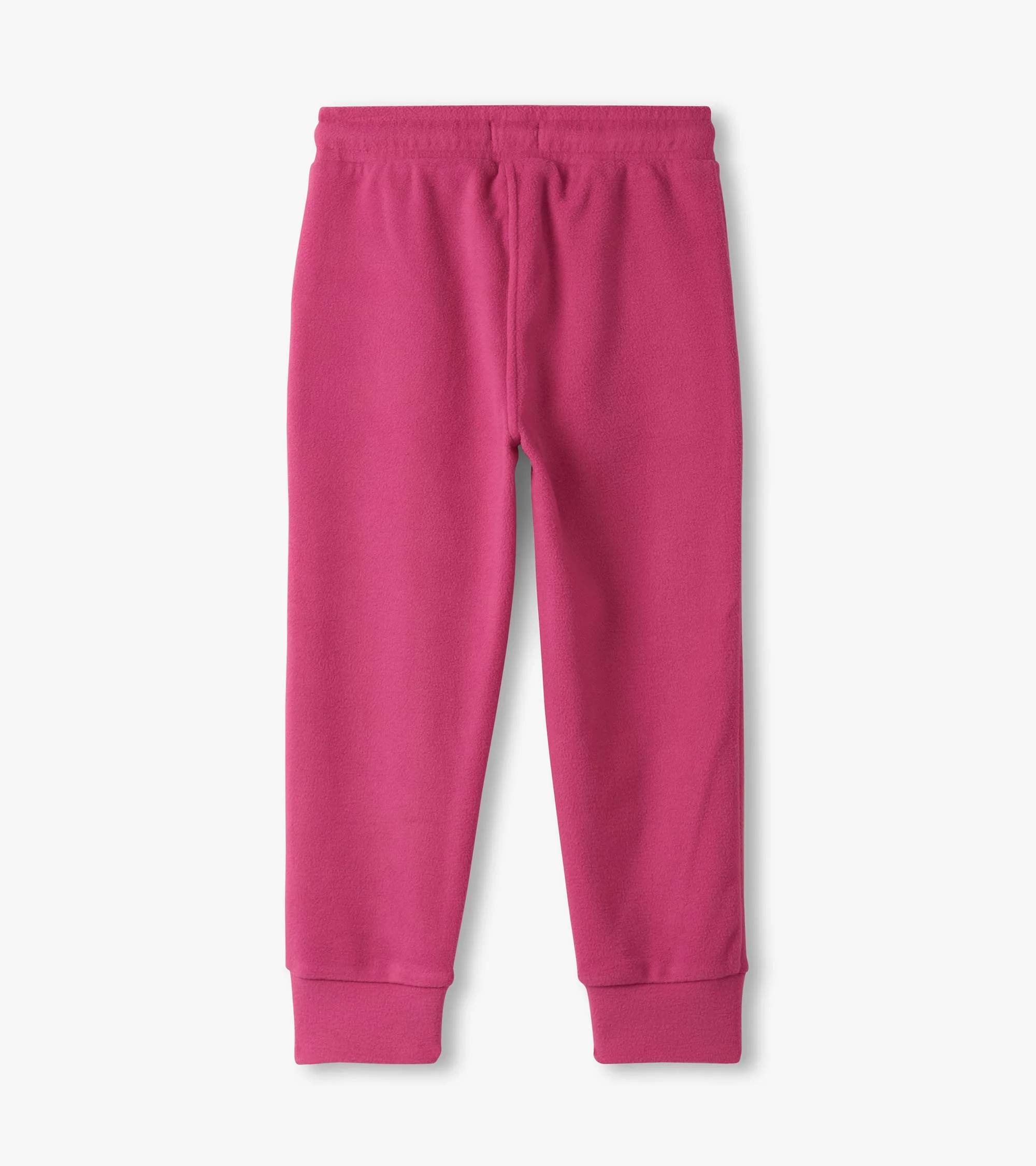 Girls Raspberry Rose Polar Fleece Joggers - Image 3