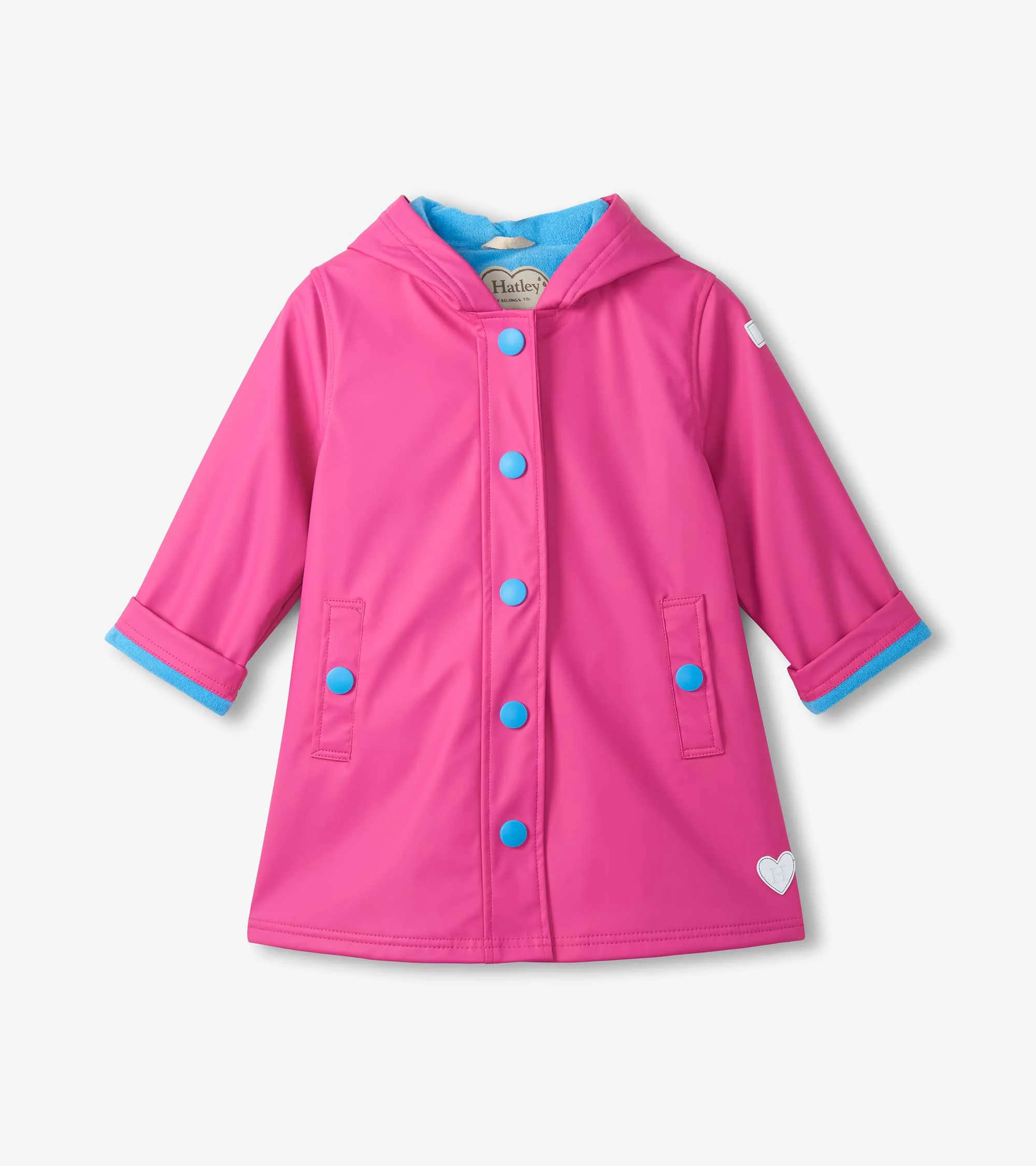 Girls Raspberry Rose Rain Jacket
