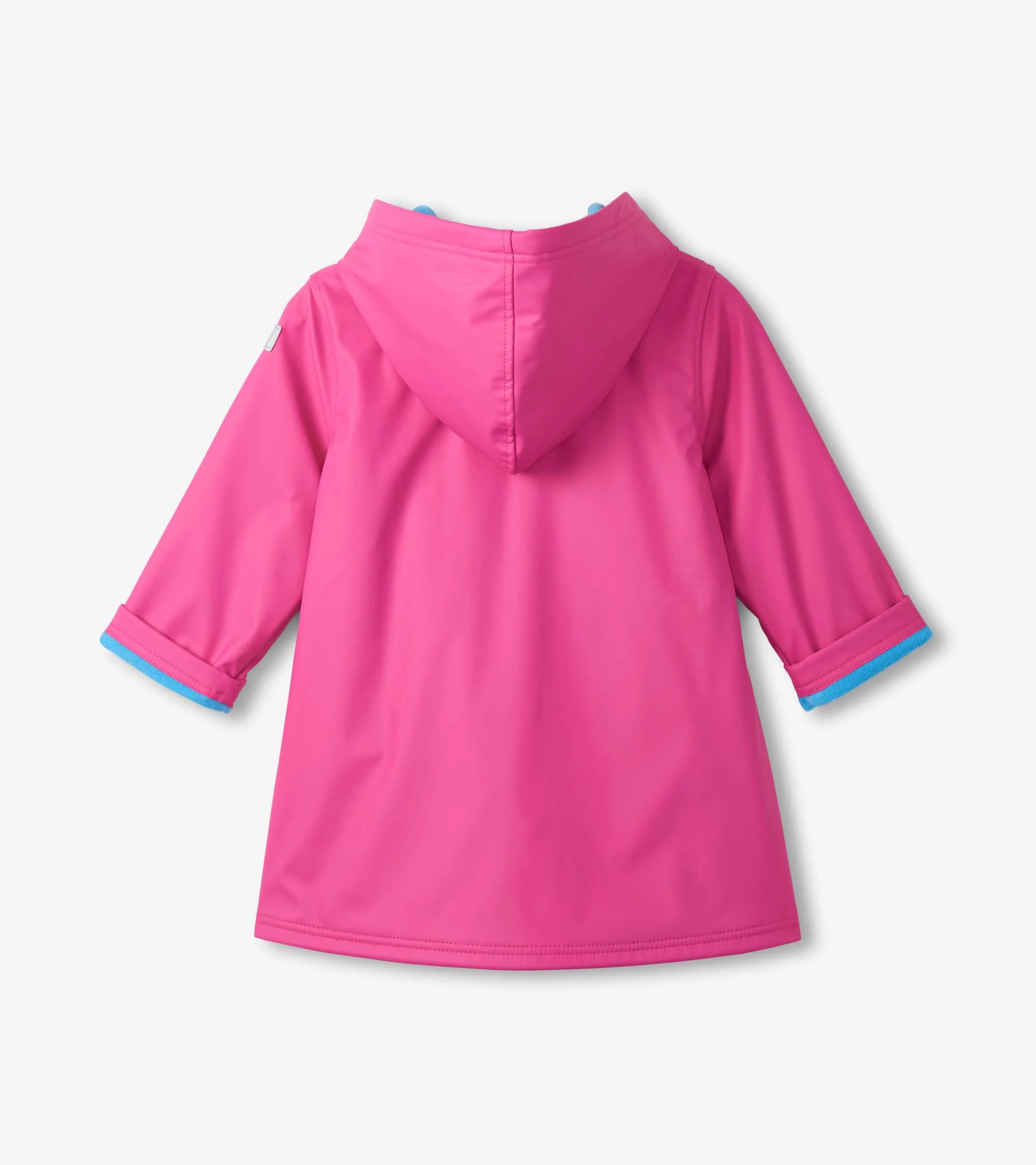 Girls Raspberry Rose Rain Jacket - Image 4