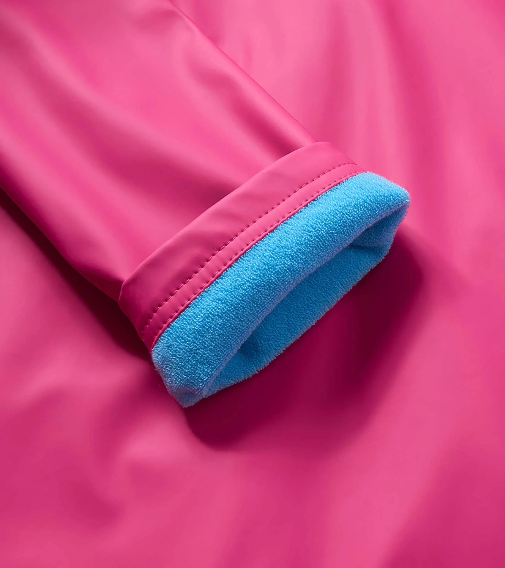 Girls Raspberry Rose Rain Jacket - Image 8