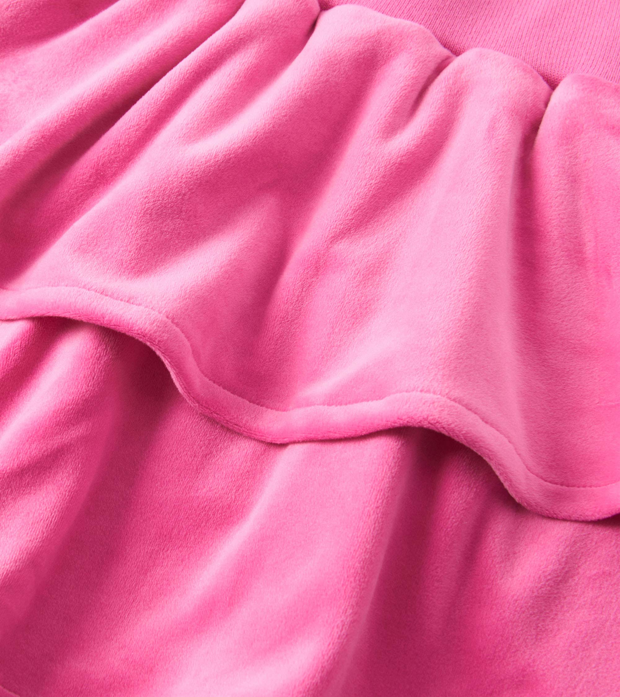 Girls Raspberry Rose Velour Skirt - Image 4
