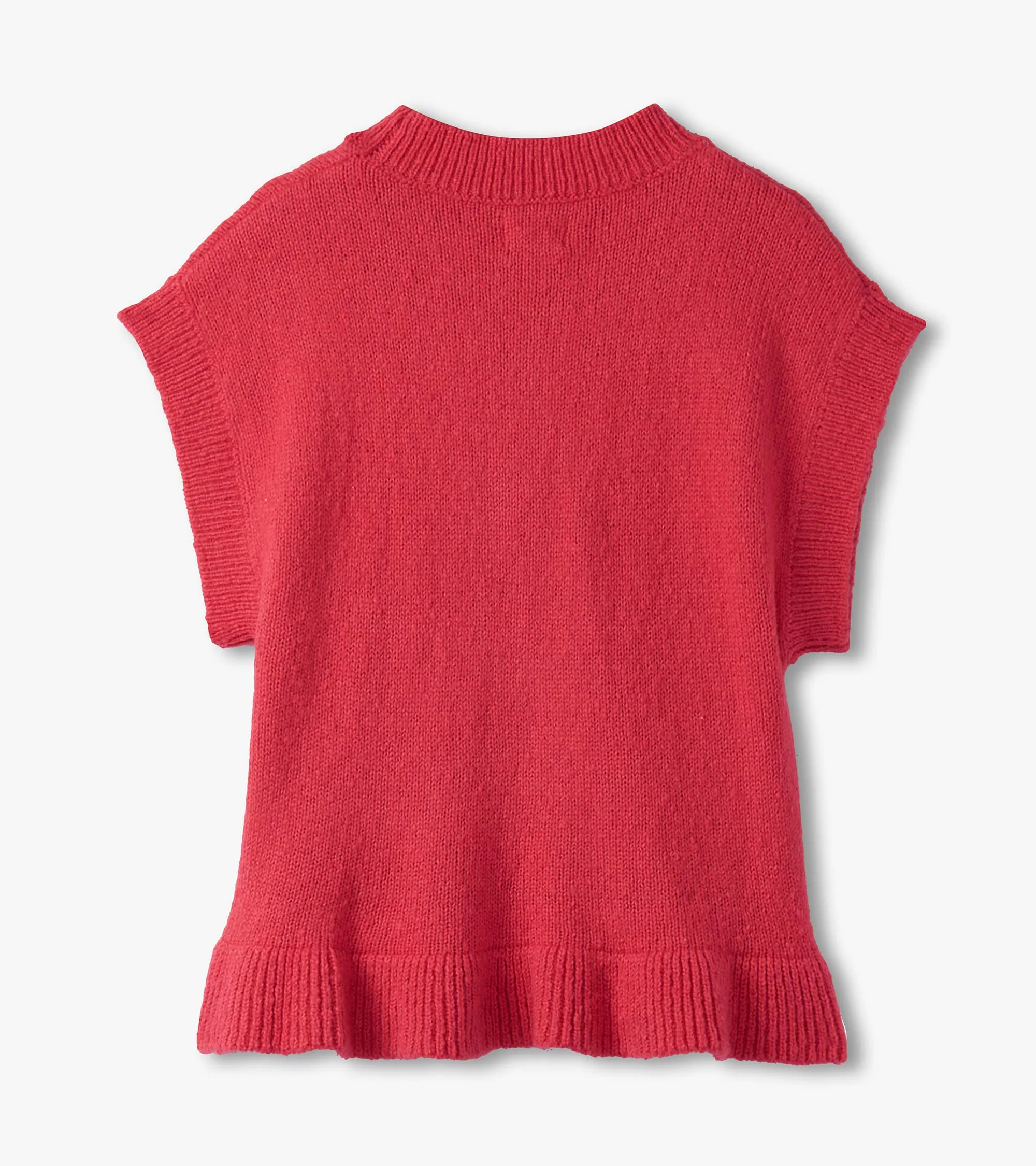 Girls Red Everywhere Sweater Vest - Image 3