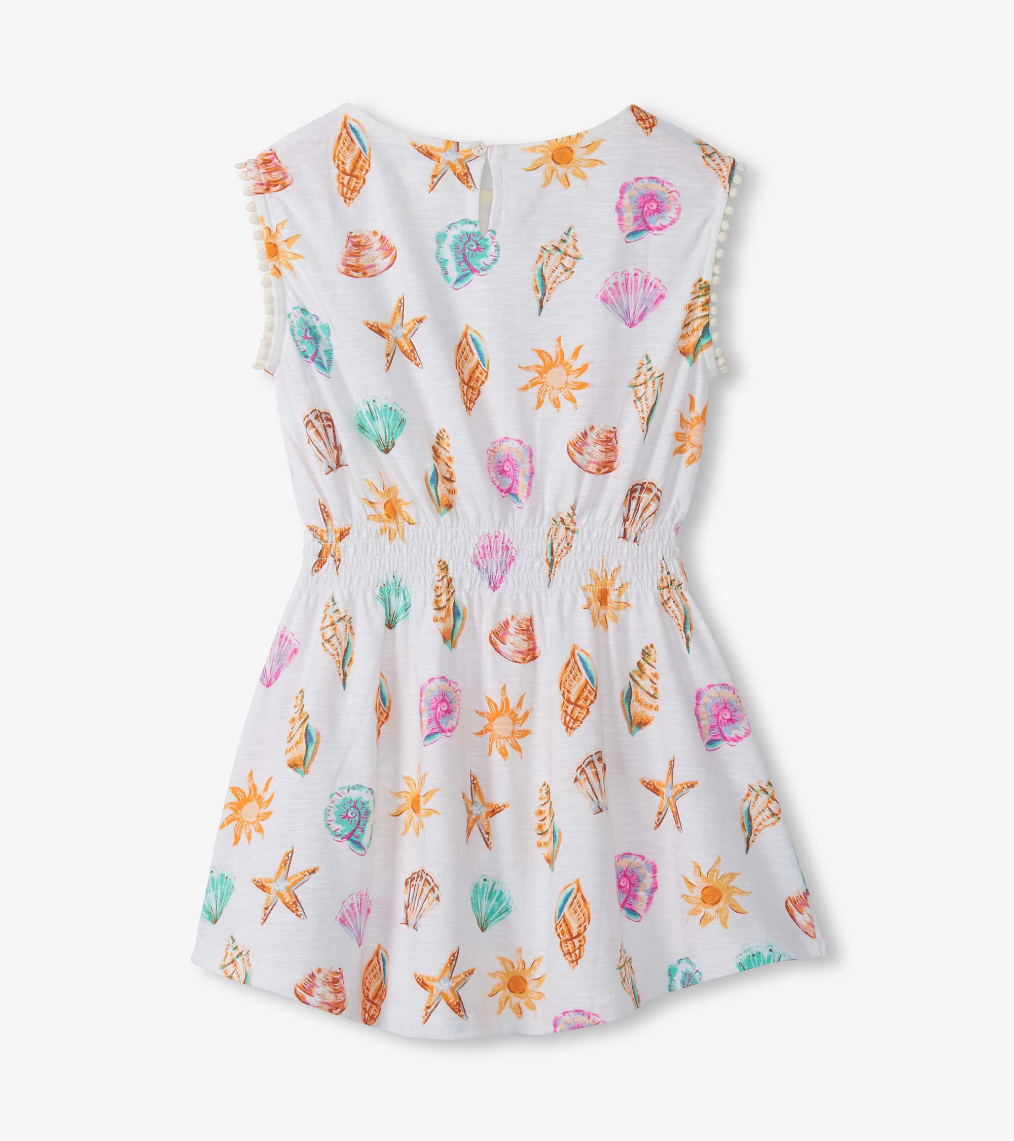 Girls Shells and Sunshine Smocked Waist Dress - Image 2