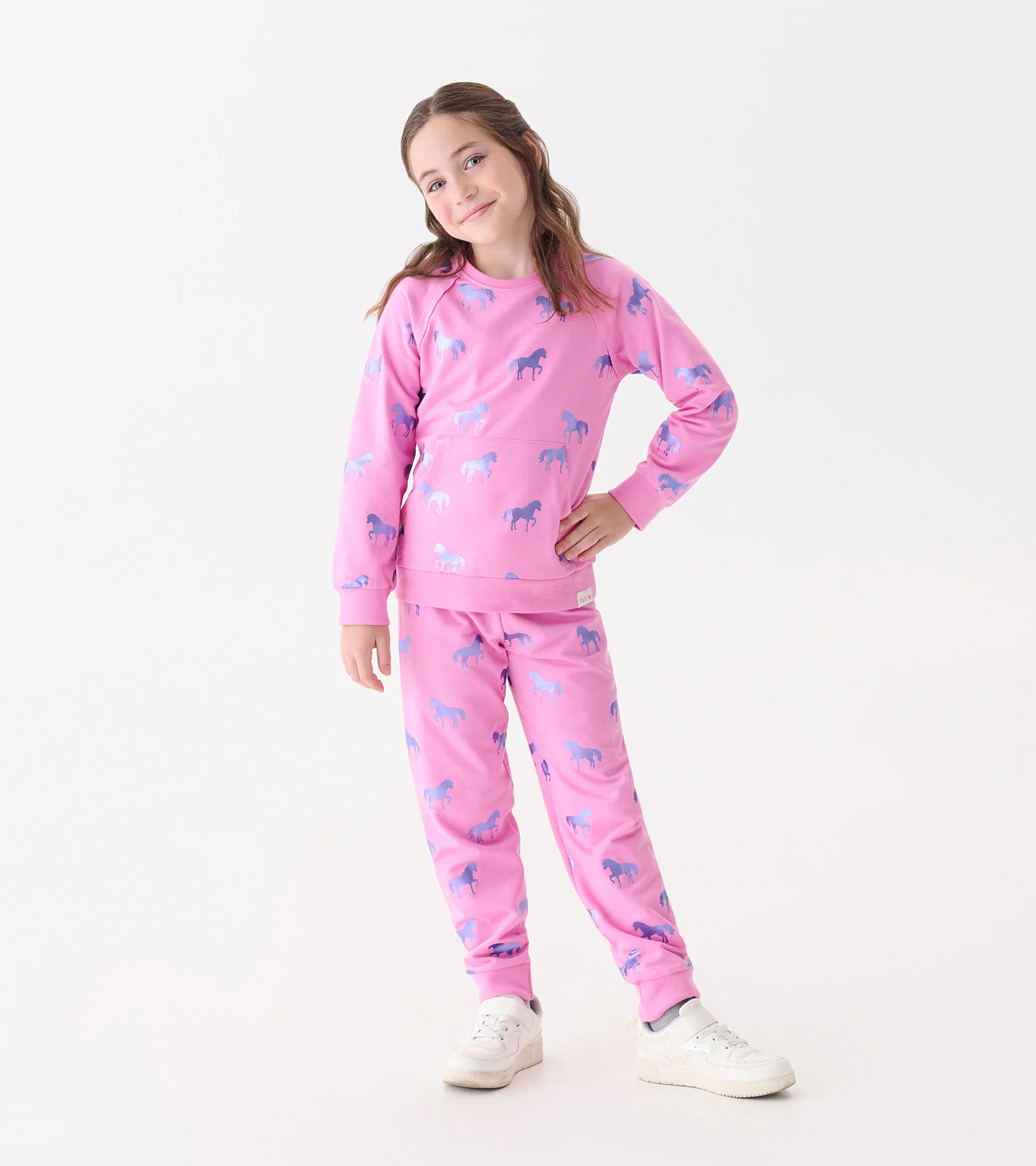 Girls Shimmer Horses Sweater - Image 2