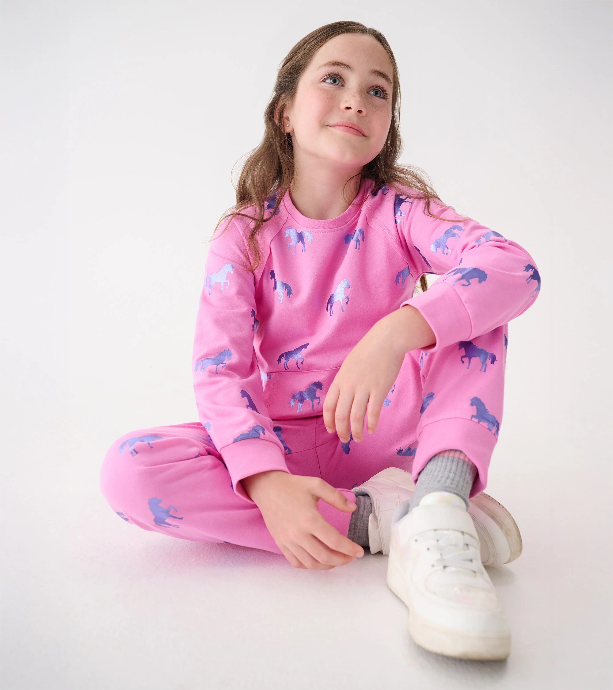 Girls Shimmer Horses Sweater - Image 3