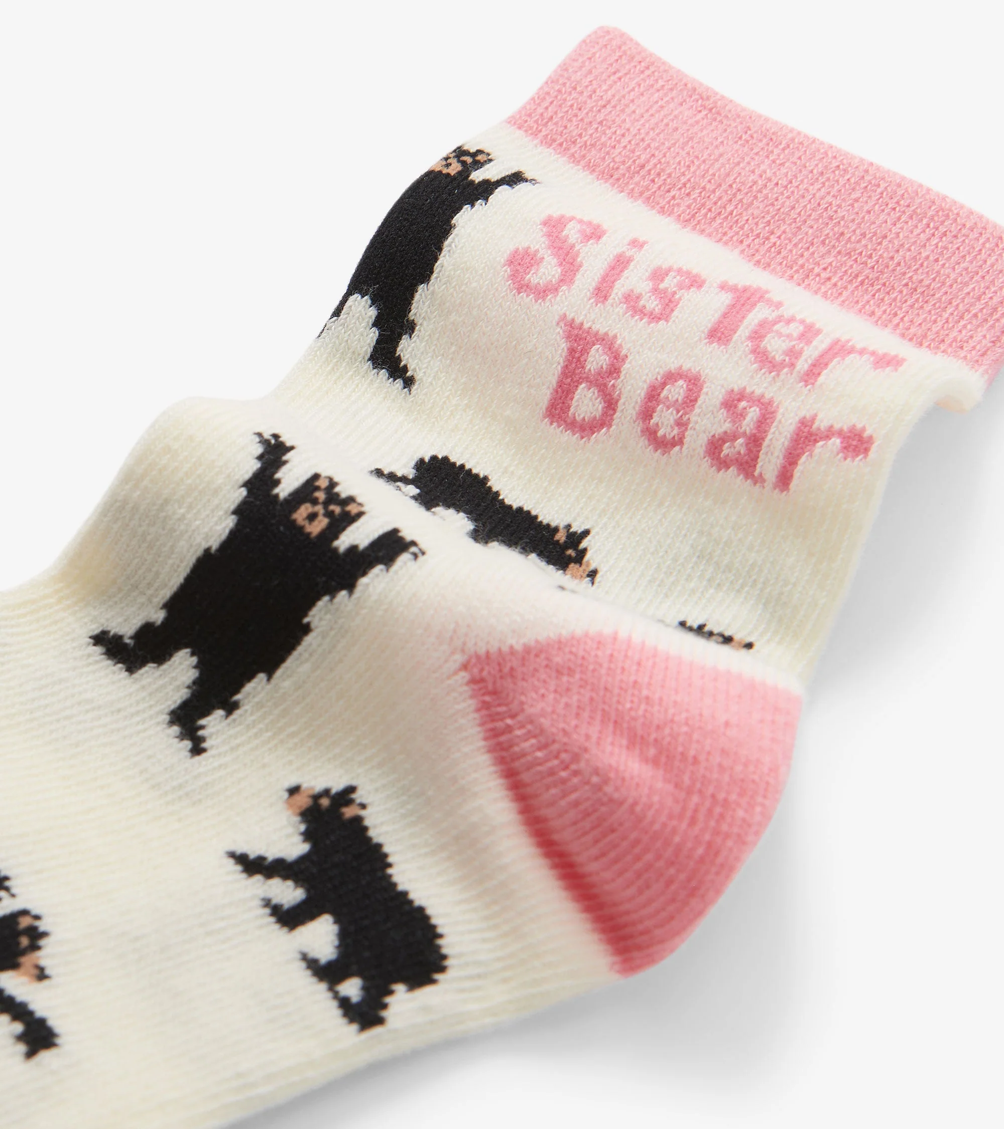 Girls Sister Bear Crew Socks - Image 2