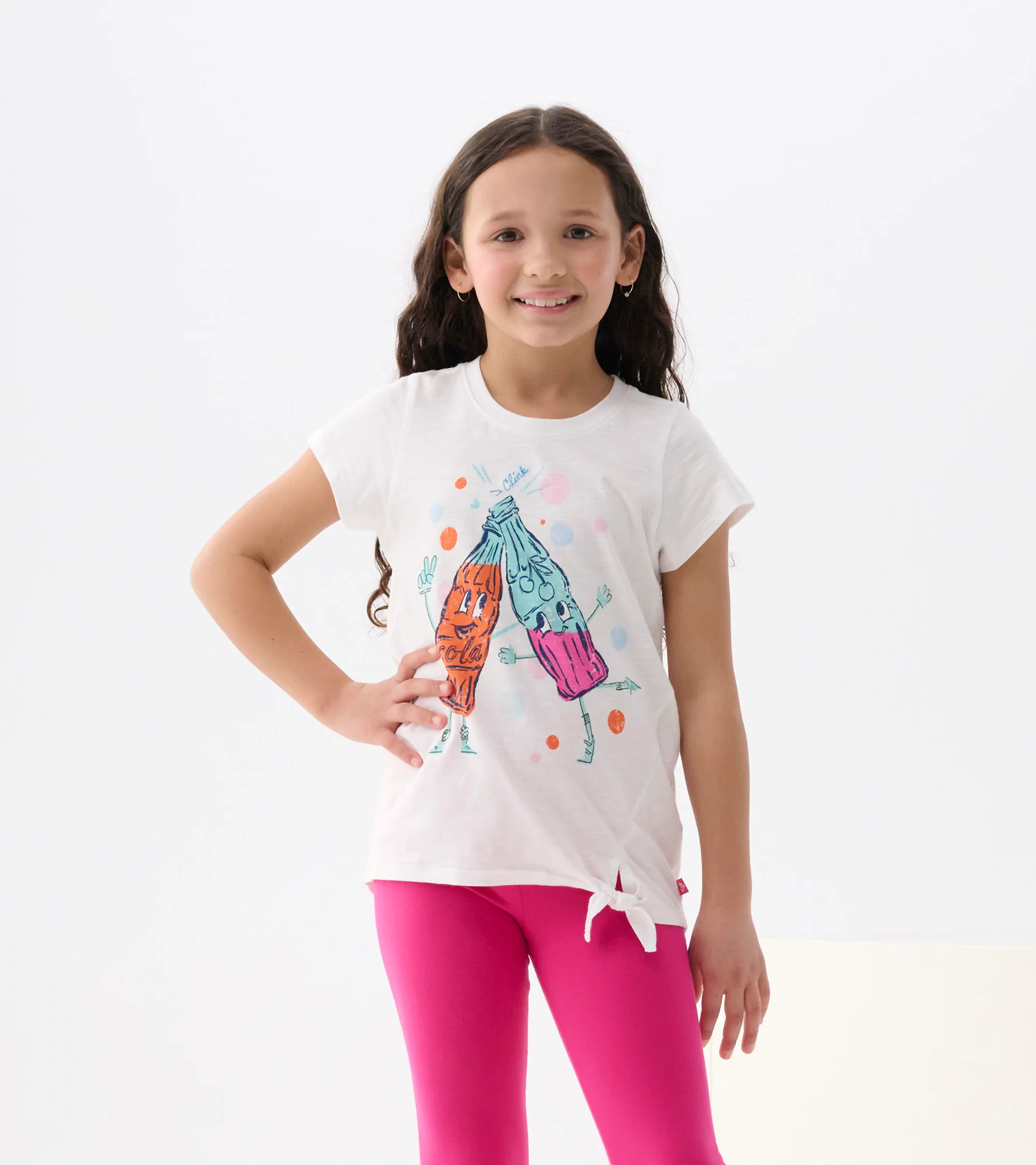 Girls Soda Pop Tie Front T-Shirt - Image 2