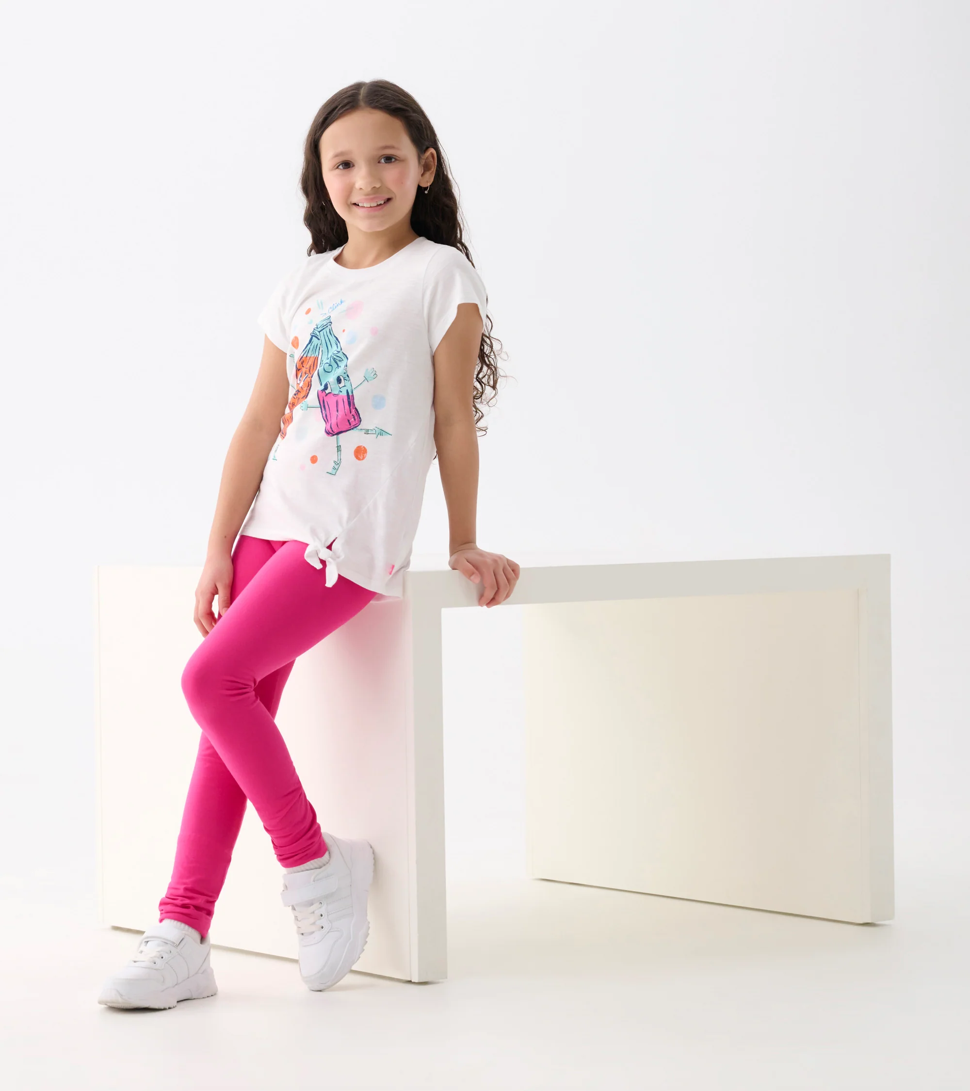 Girls Soda Pop Tie Front T-Shirt - Image 4