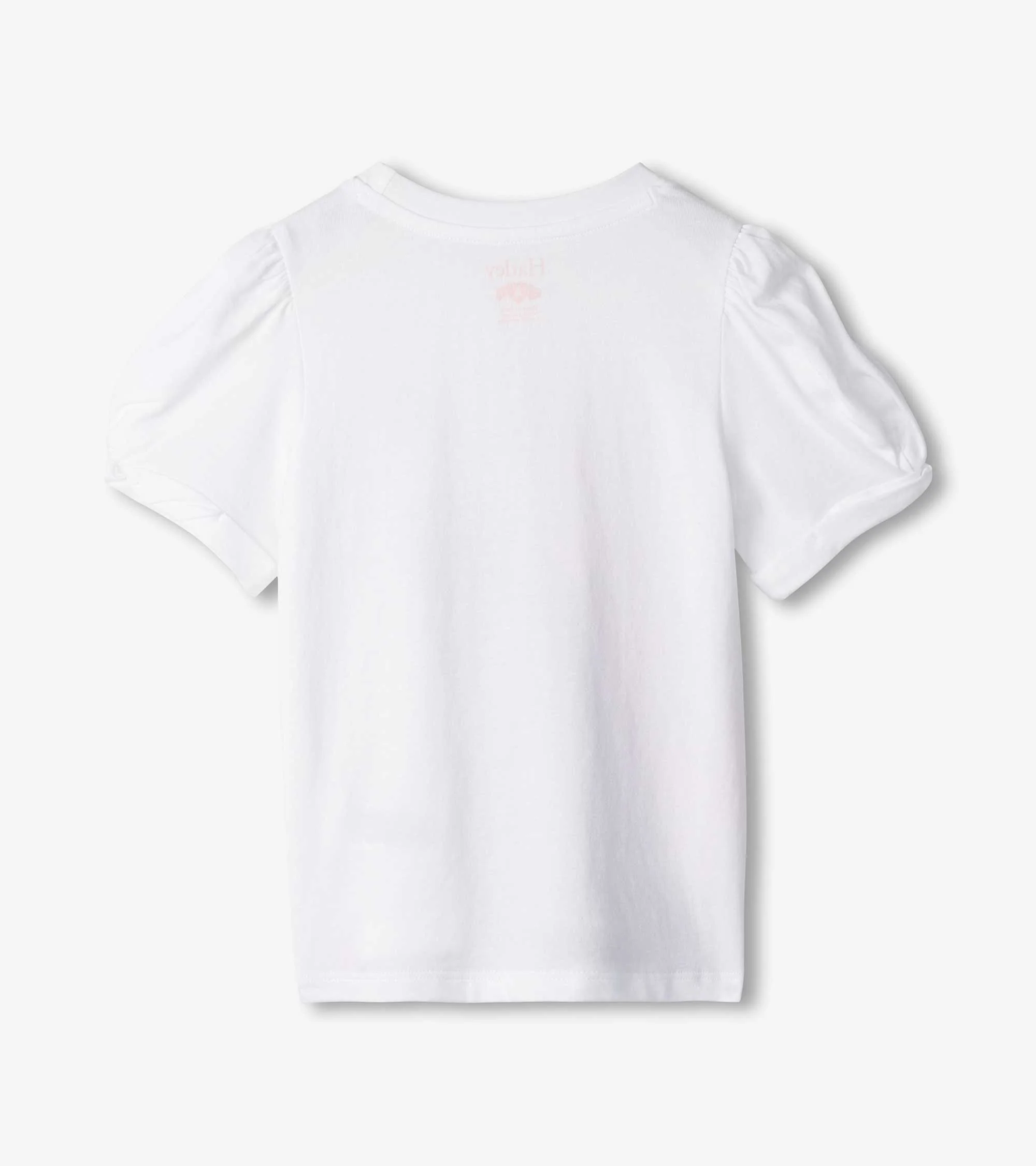 Girls Soft Horse Twisted Sleeve Tee - Image 3