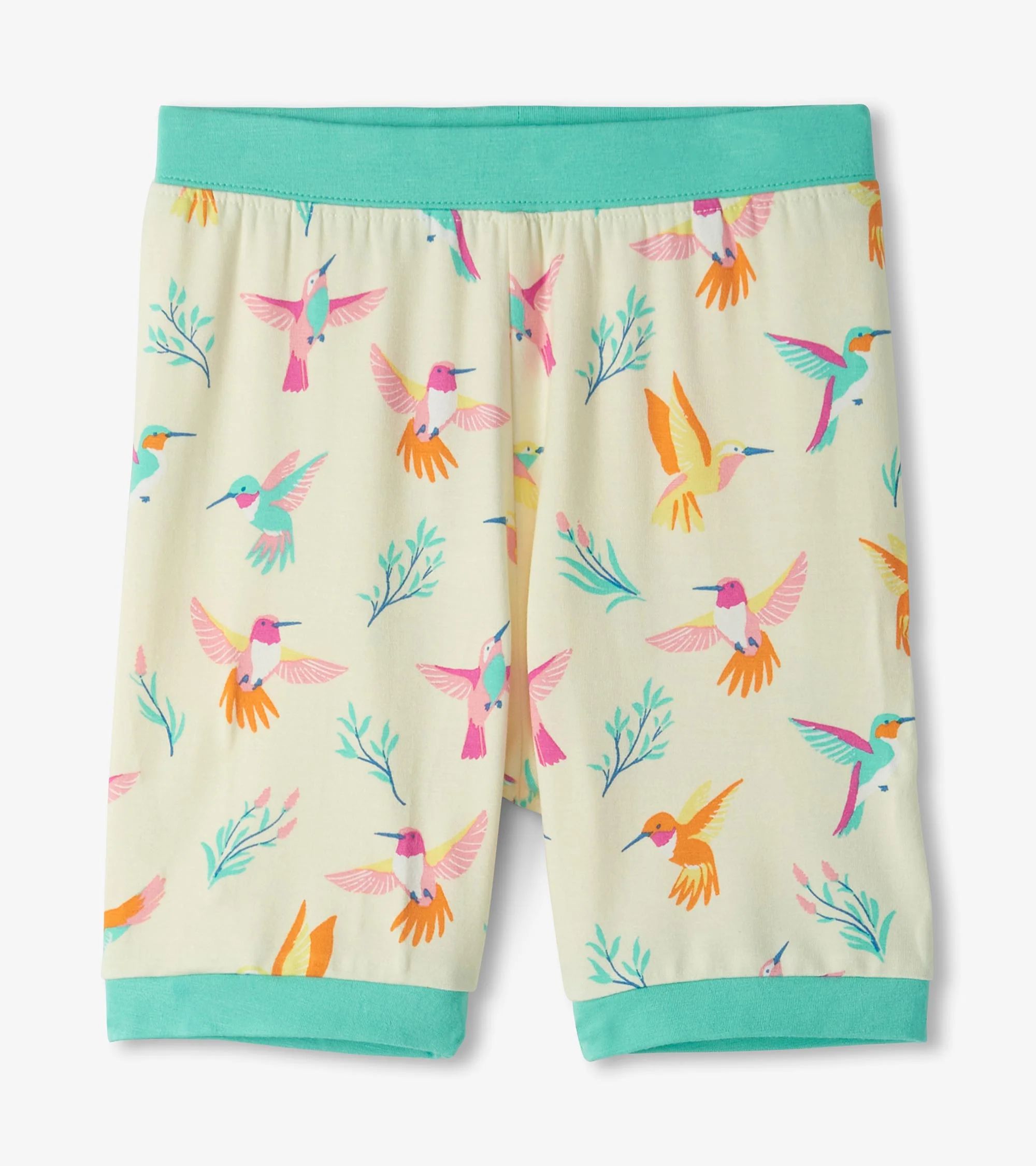 Girls Springtime Hummingbirds Bamboo Short Pajama Set - Image 5