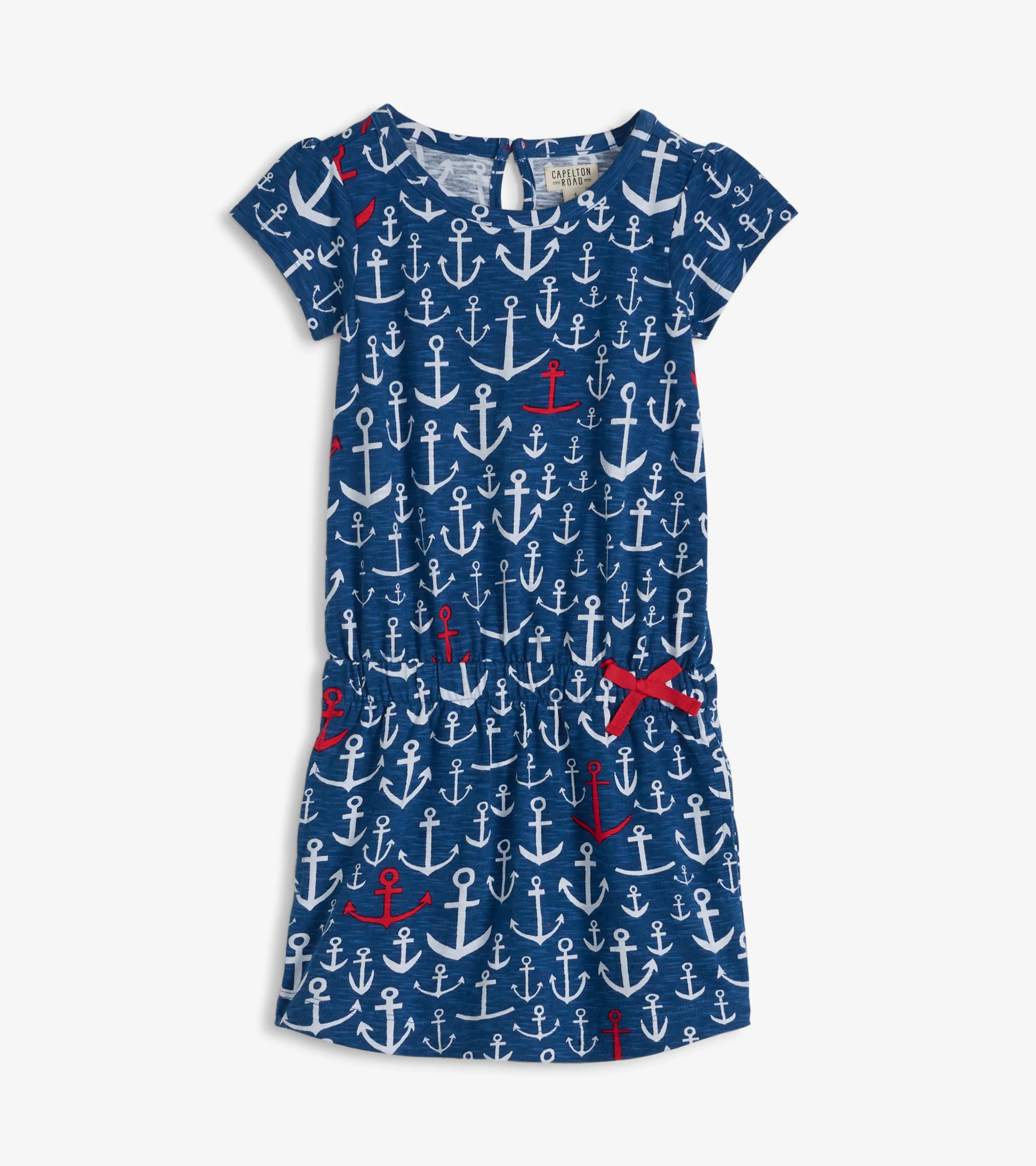 Girls Stacked Anchors T-Shirt Dress - Image 2