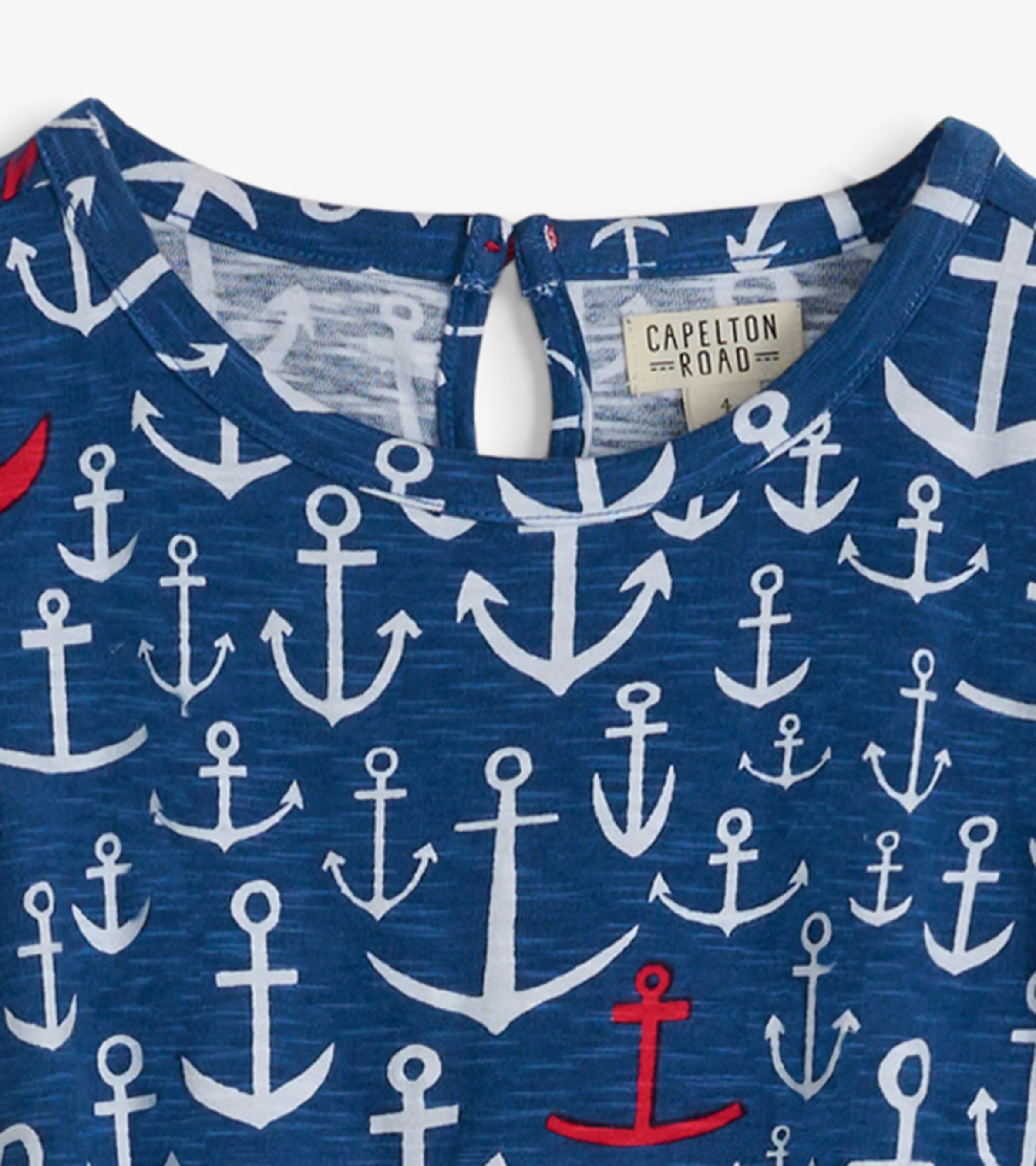 Girls Stacked Anchors T-Shirt Dress - Image 5