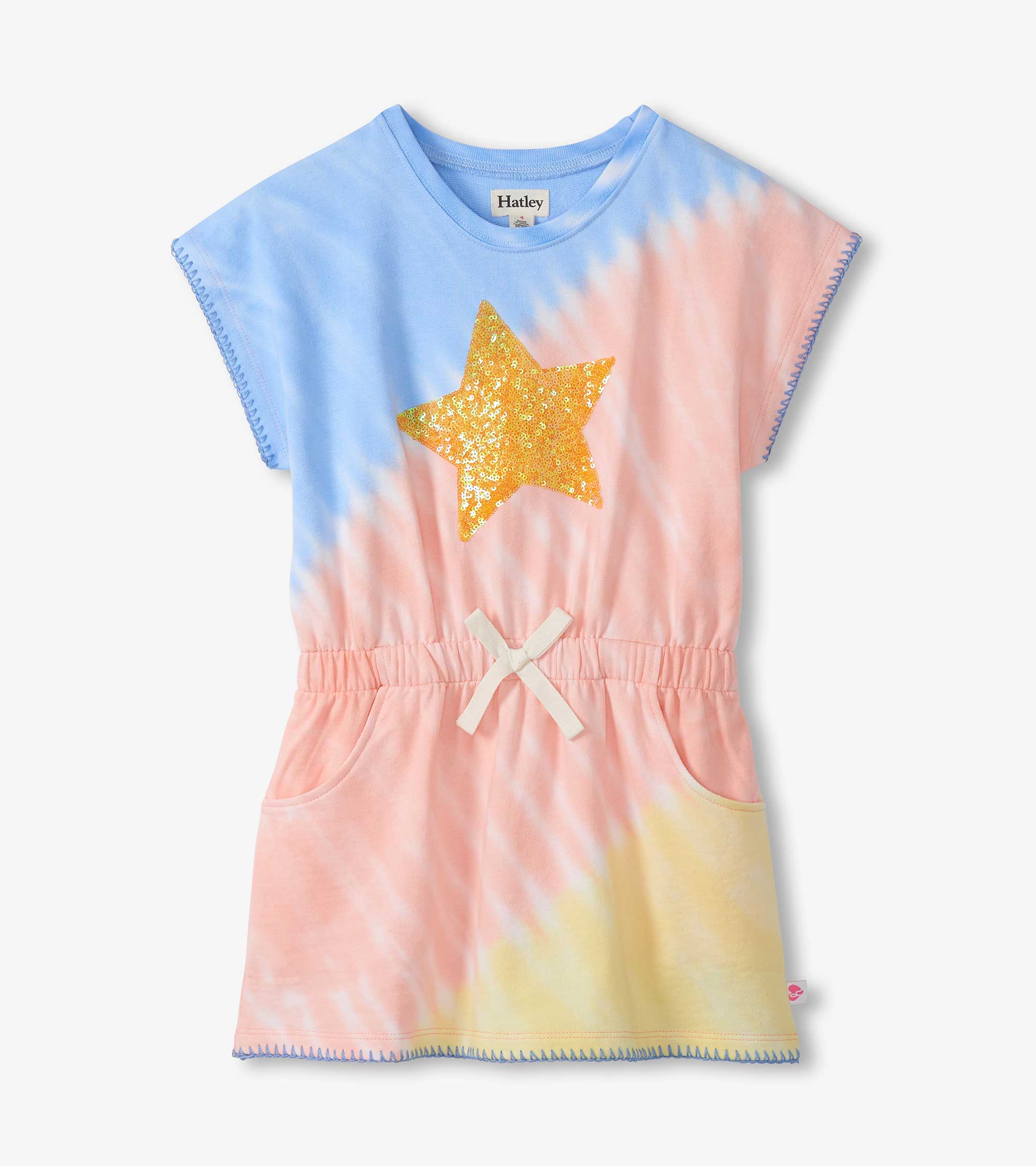 Girls Star Ombre Pull-On Dress