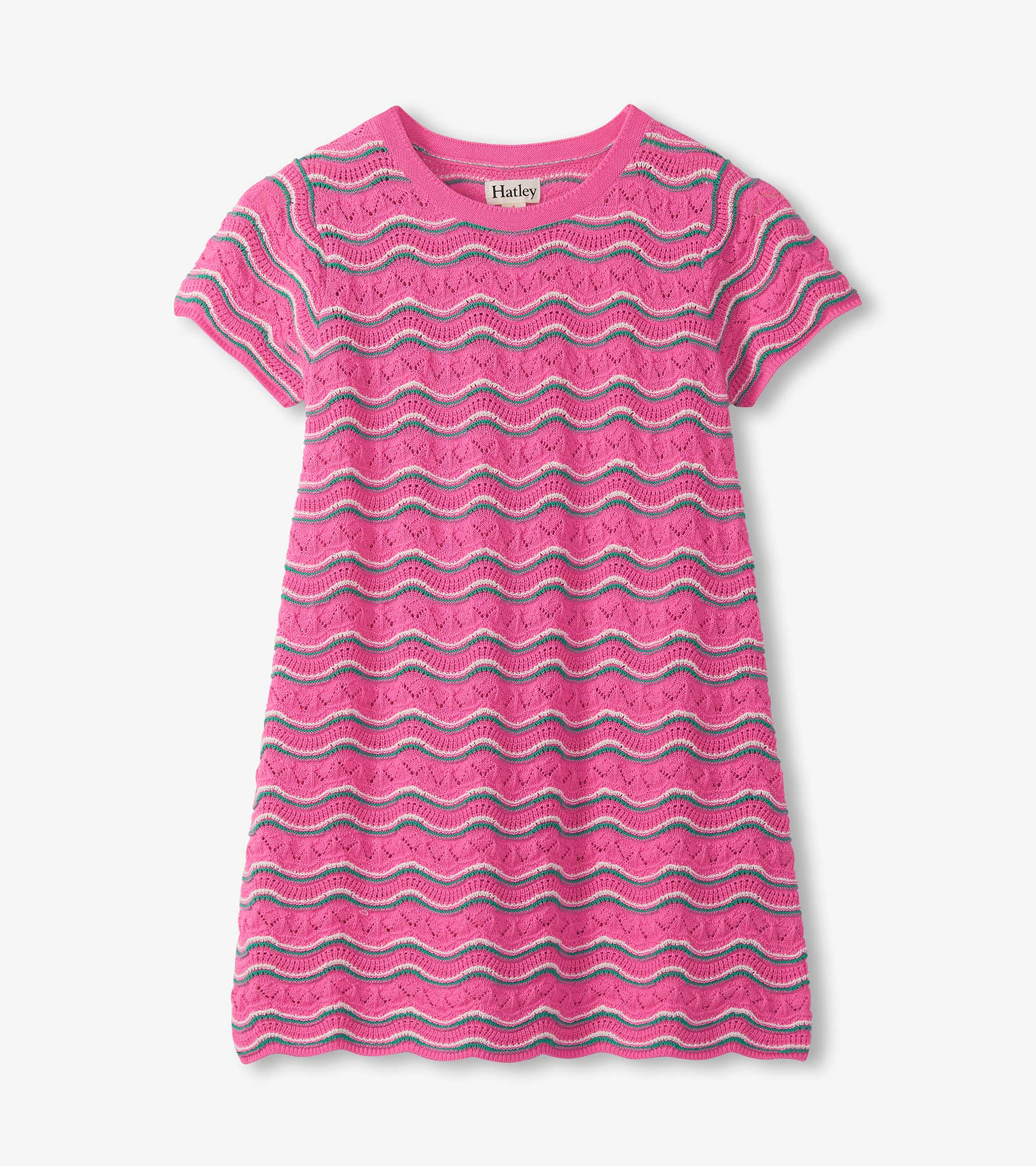 Girls Strawberry Moon Knit Dress - Image 2