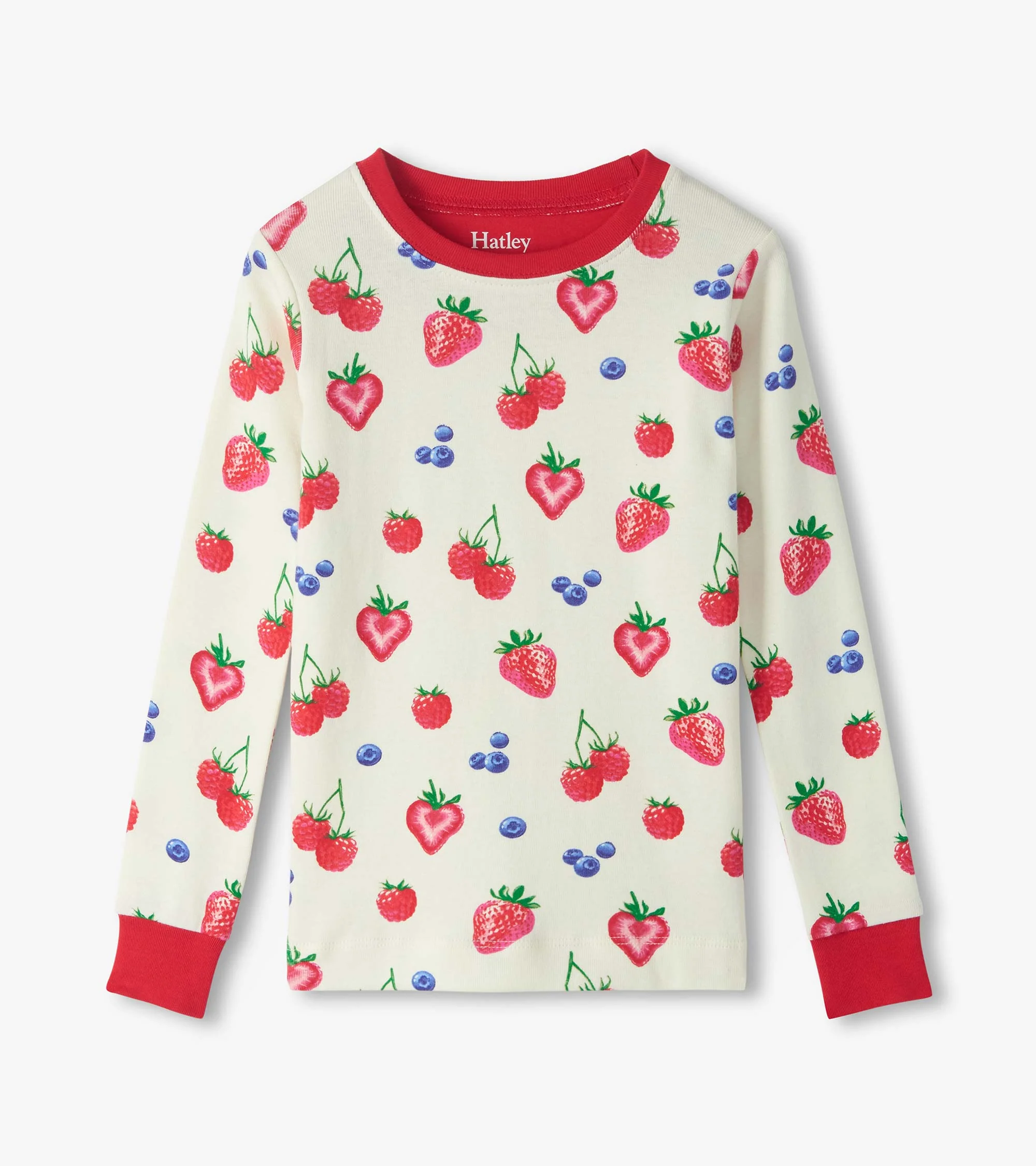 Girls Summer Berries Cotton Pajama Set - Image 2