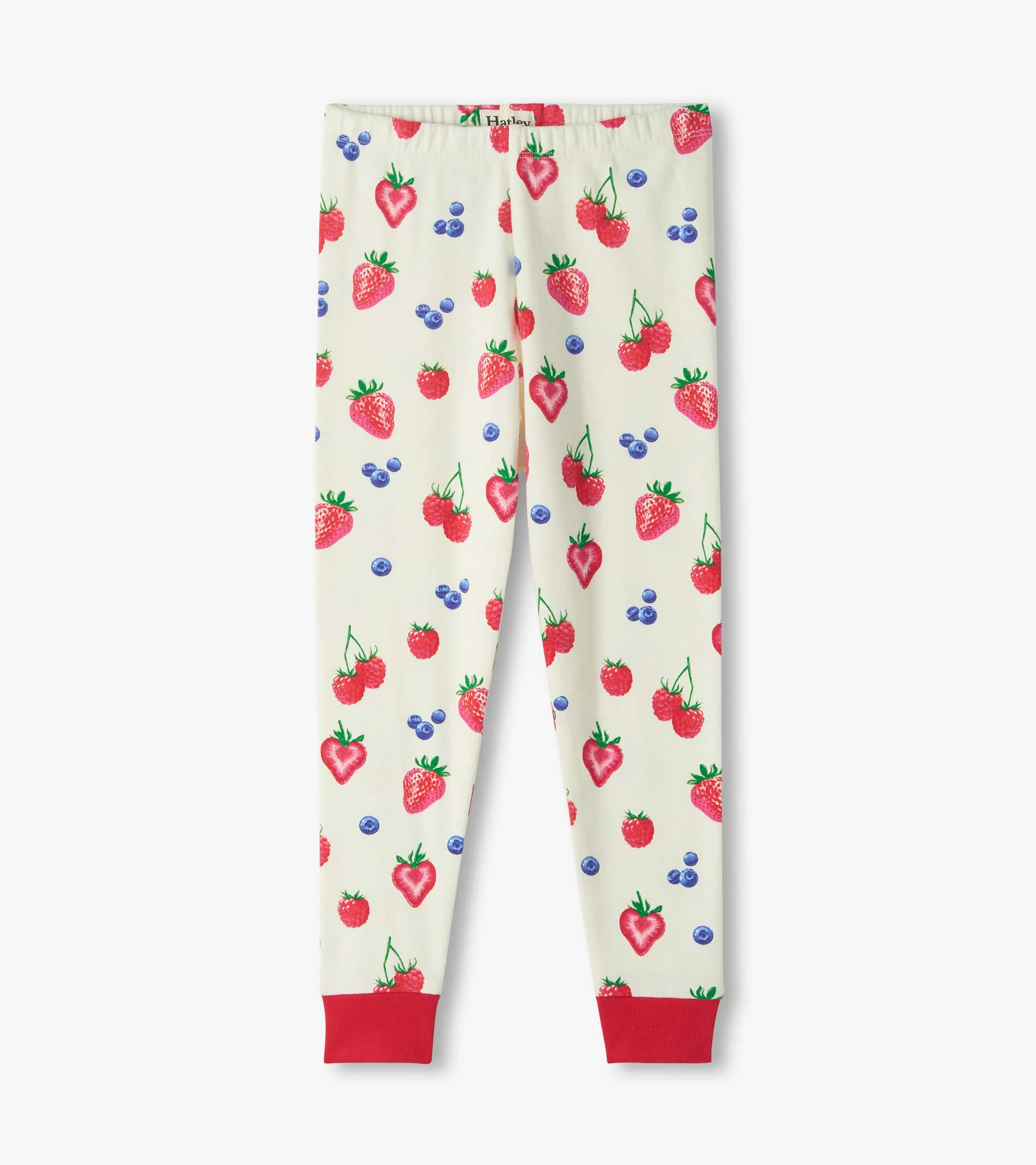 Girls Summer Berries Cotton Pajama Set - Image 3