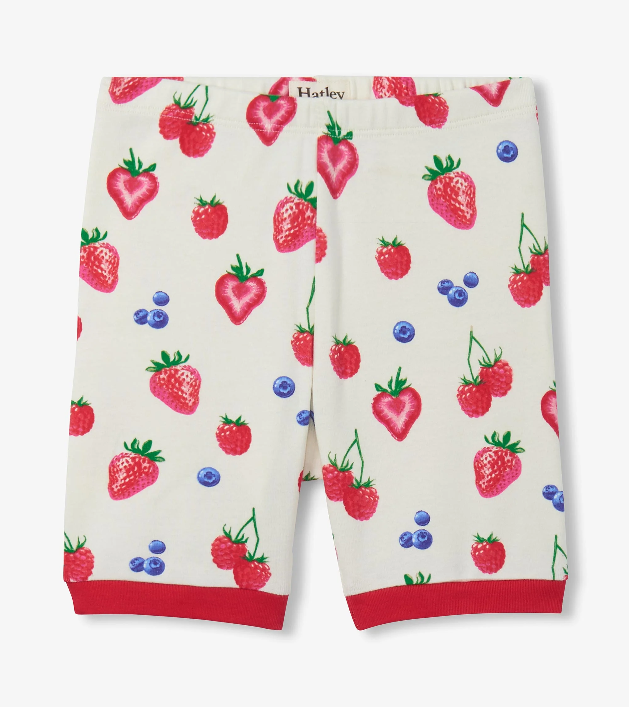 Girls Summer Berries Cotton Short Pajama Set - Image 3