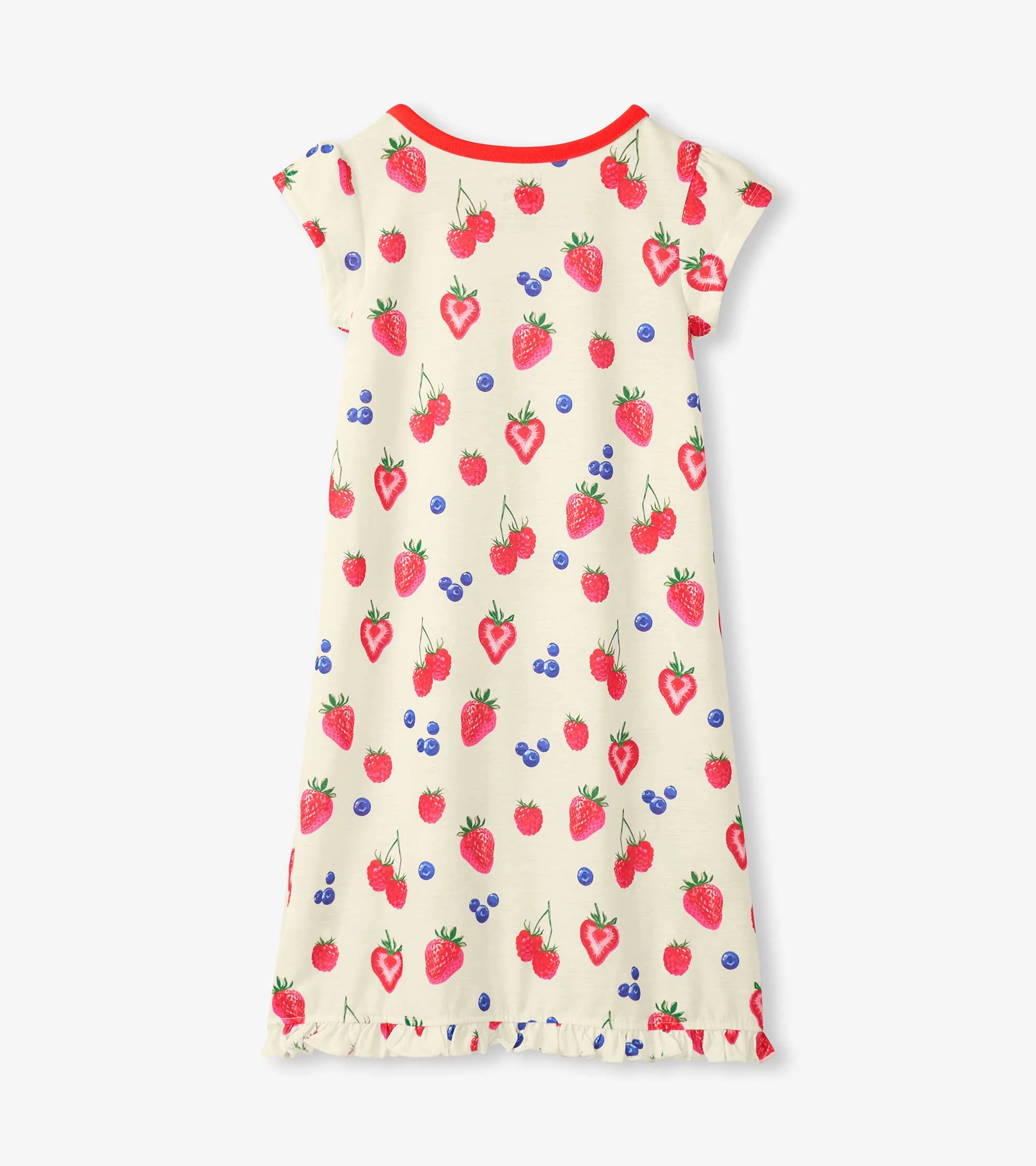 Girls Summer Berries Ruffle Hem Nightdress - Image 2