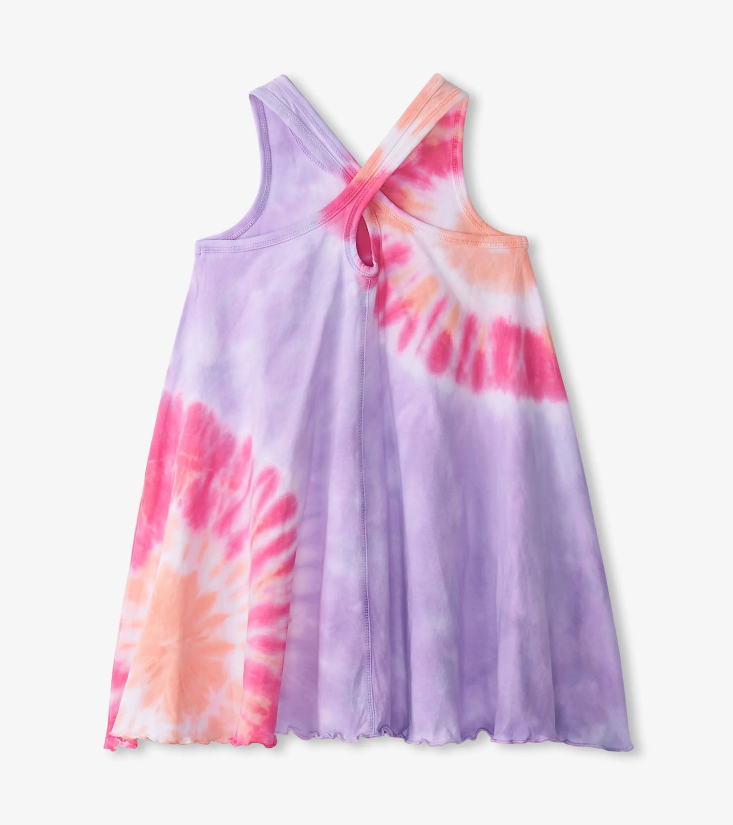 Girls Summer Sea Trapeze Dress - Image 3