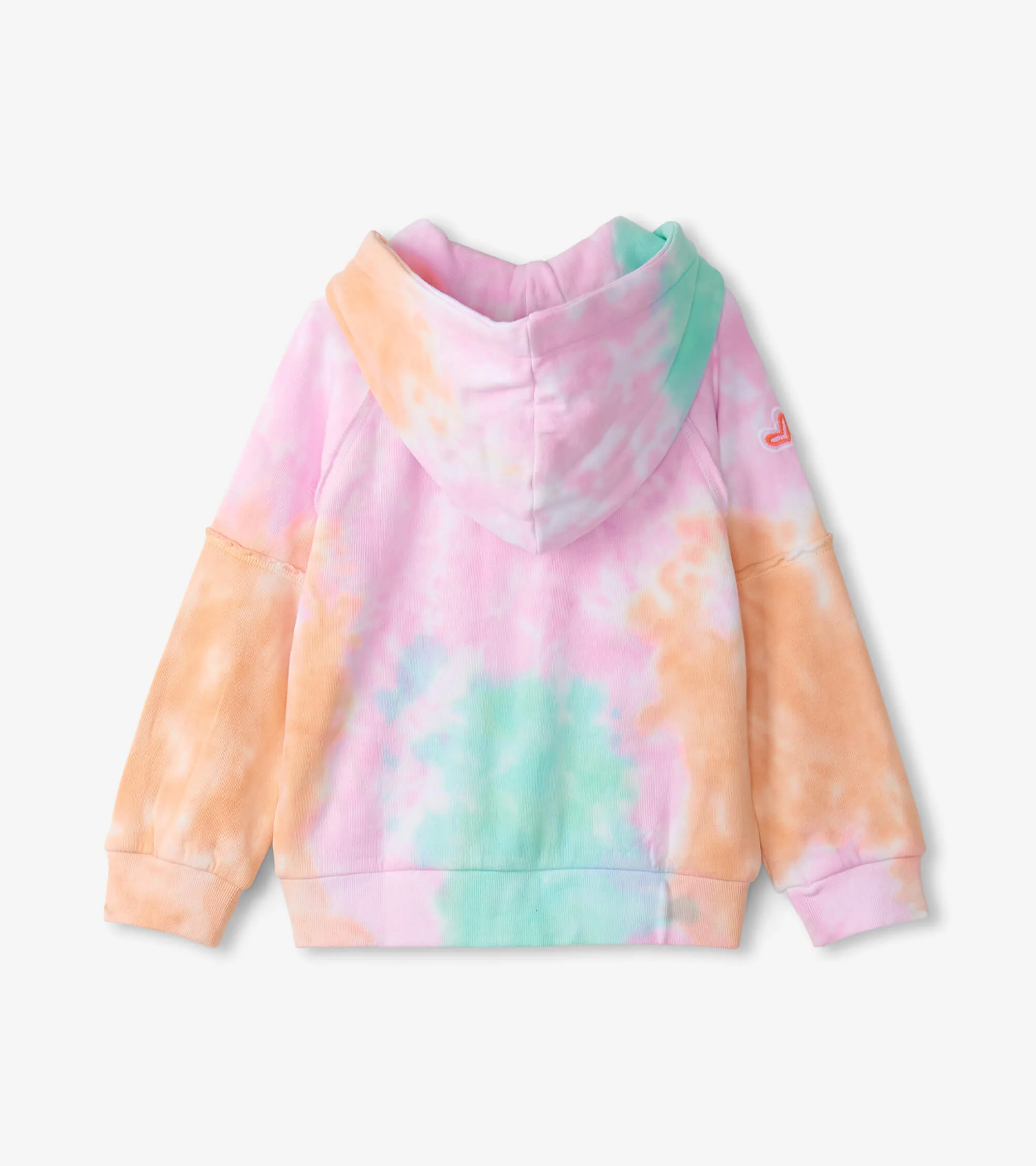 Girls Summer Waves Tie Dye Hoodie - Image 5