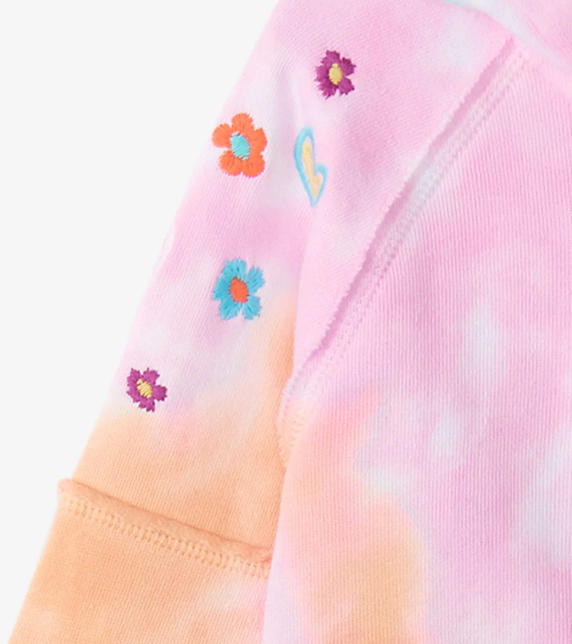 Girls Summer Waves Tie Dye Hoodie - Image 7