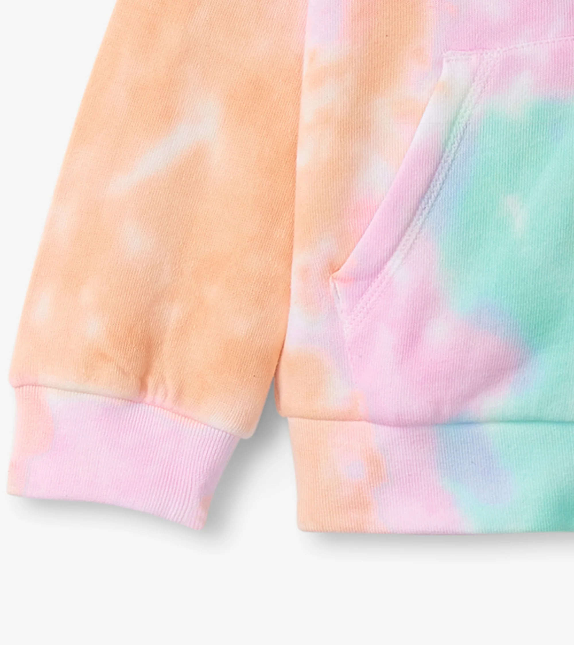 Girls Summer Waves Tie Dye Hoodie - Image 8