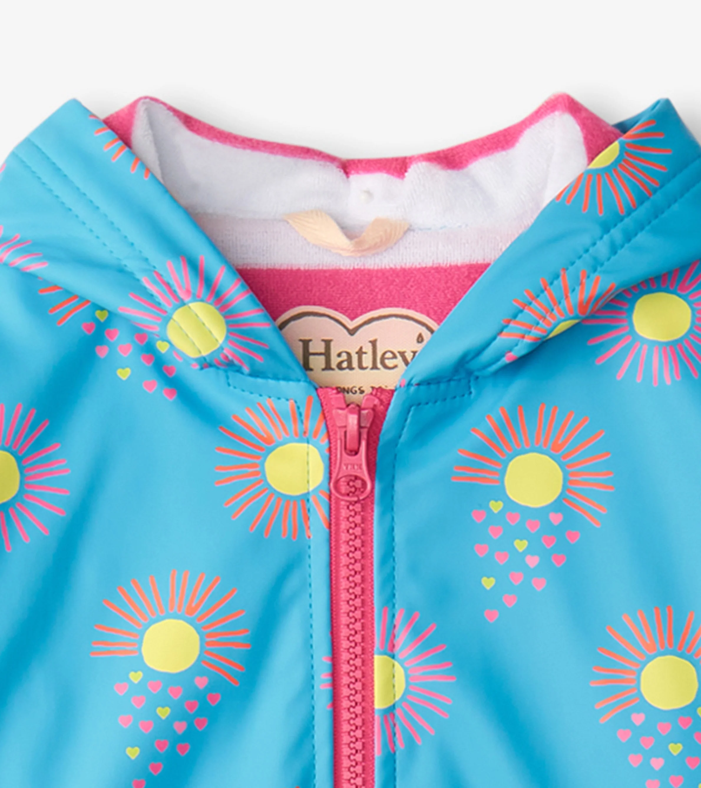 Girls Sunrays Zip-Up Rain Jacket - Image 5