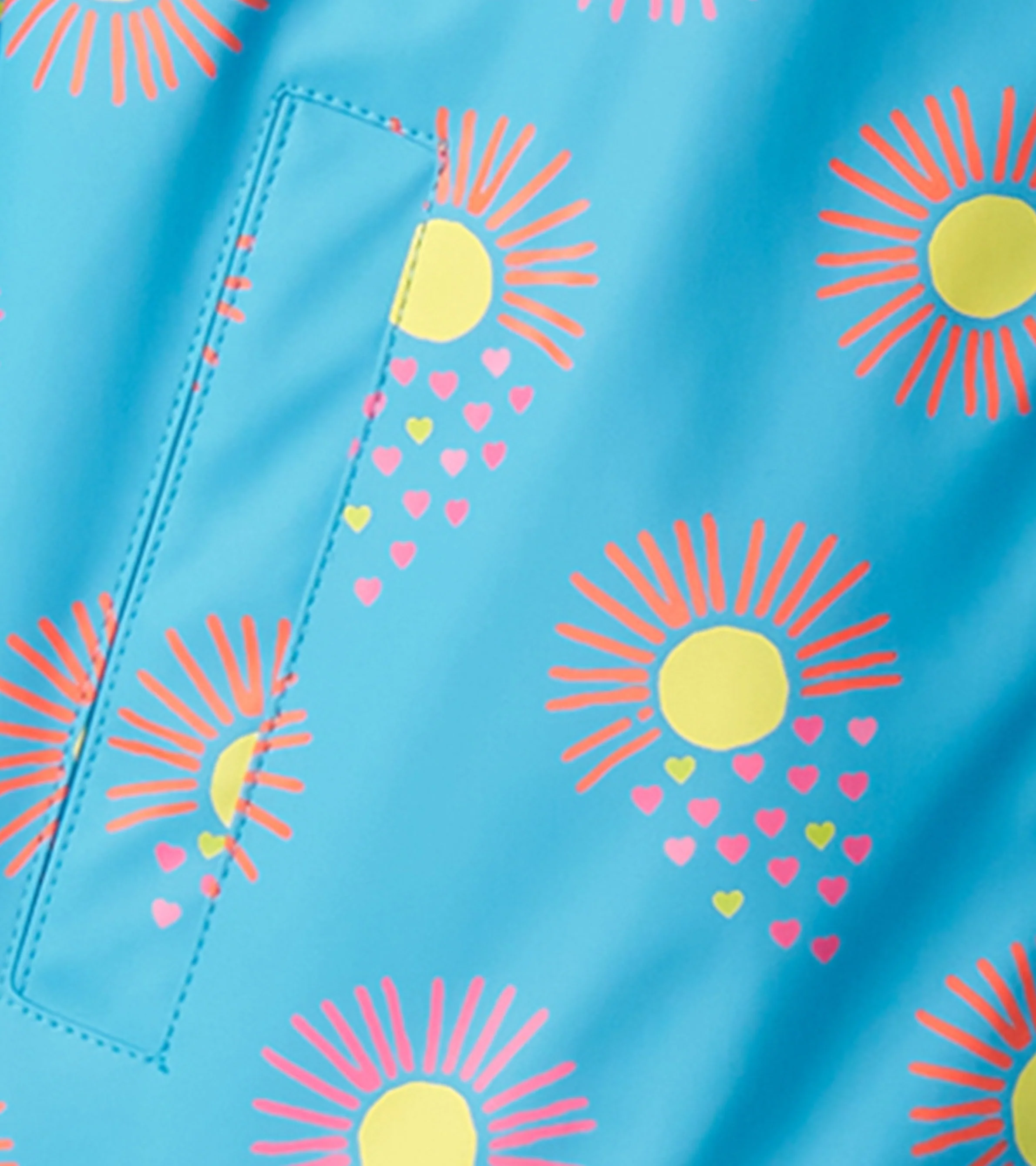 Girls Sunrays Zip-Up Rain Jacket - Image 6