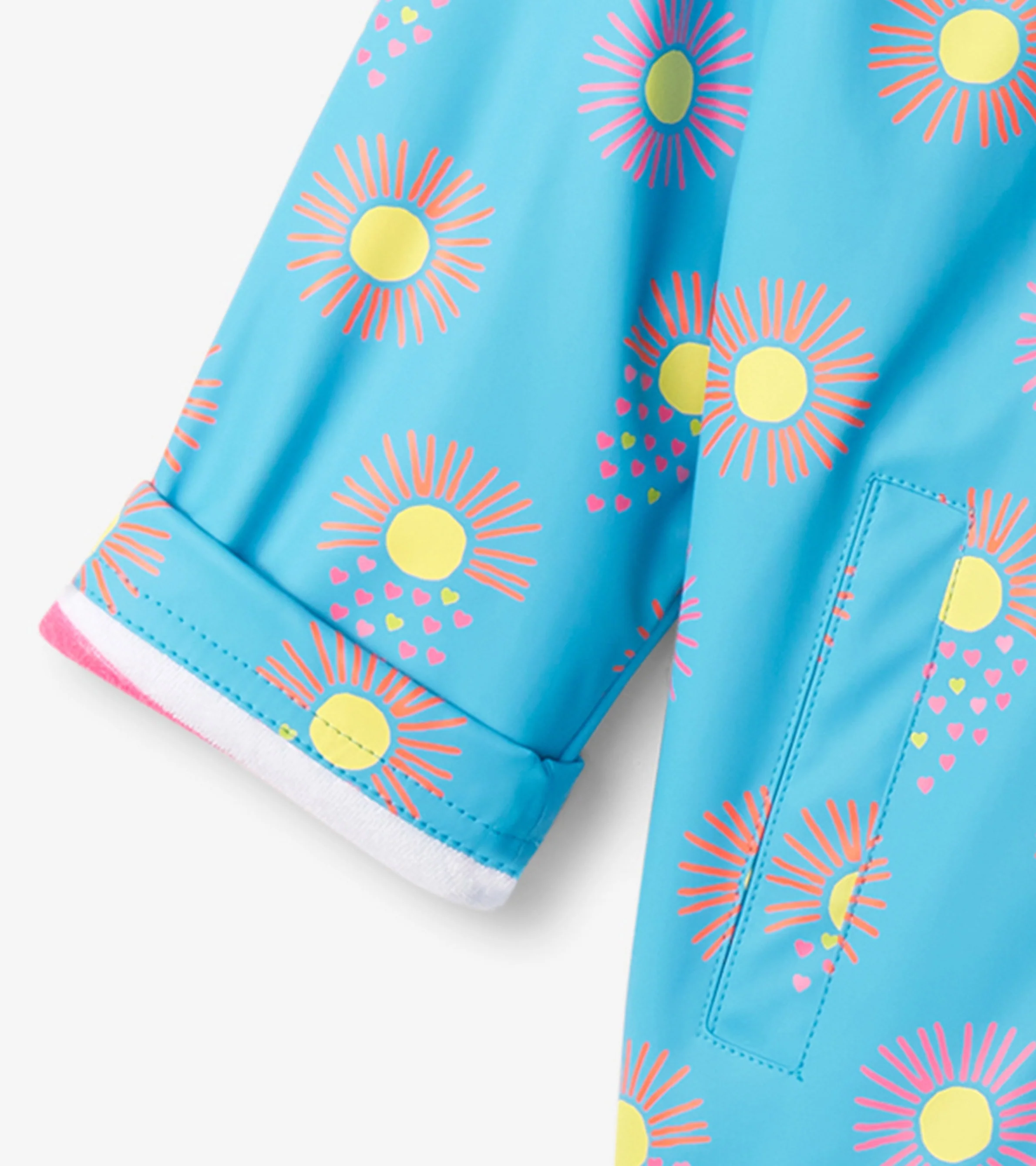 Girls Sunrays Zip-Up Rain Jacket - Image 7