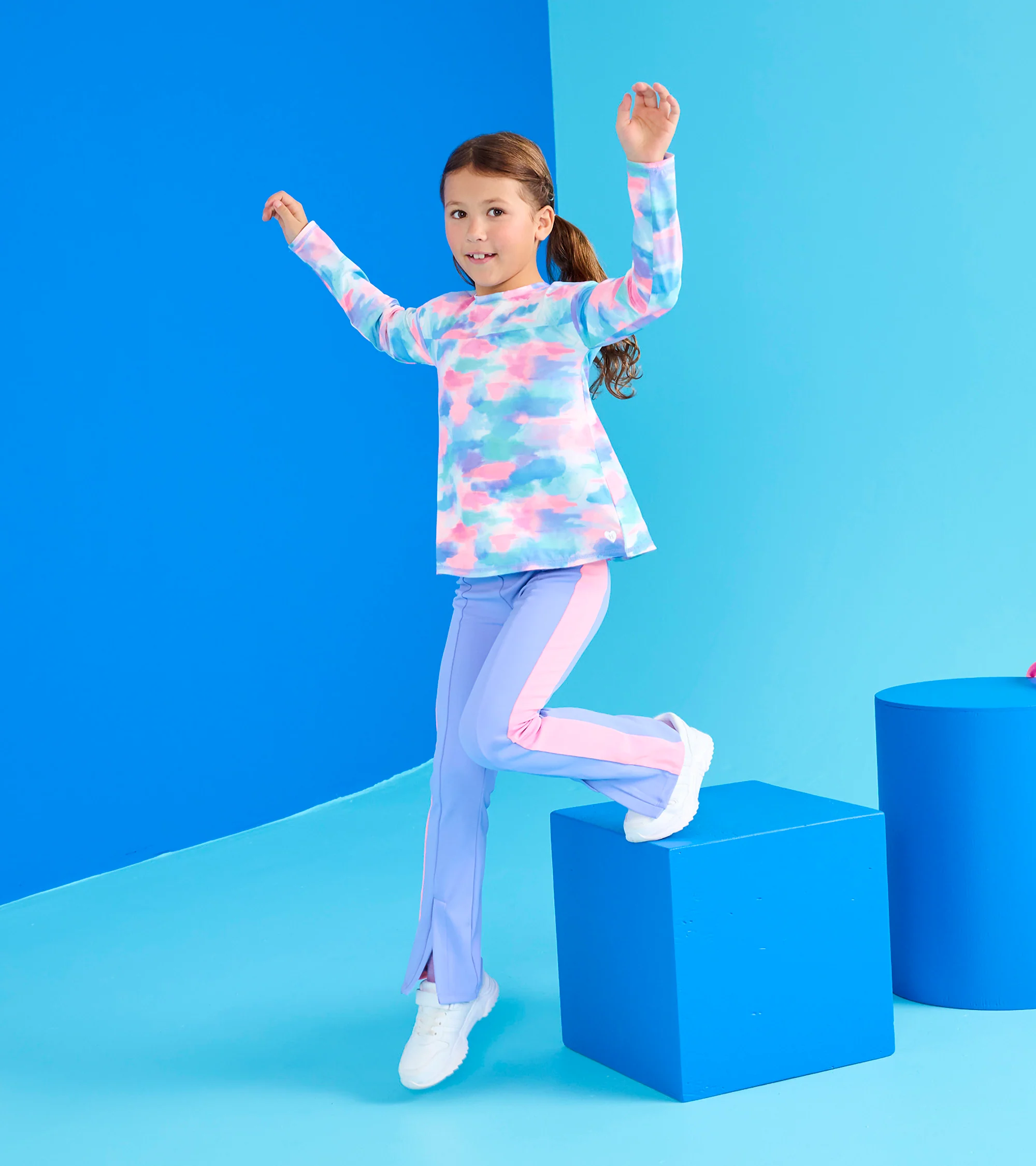 Girls Sunset Long Sleeve Swing Shirt - Image 2