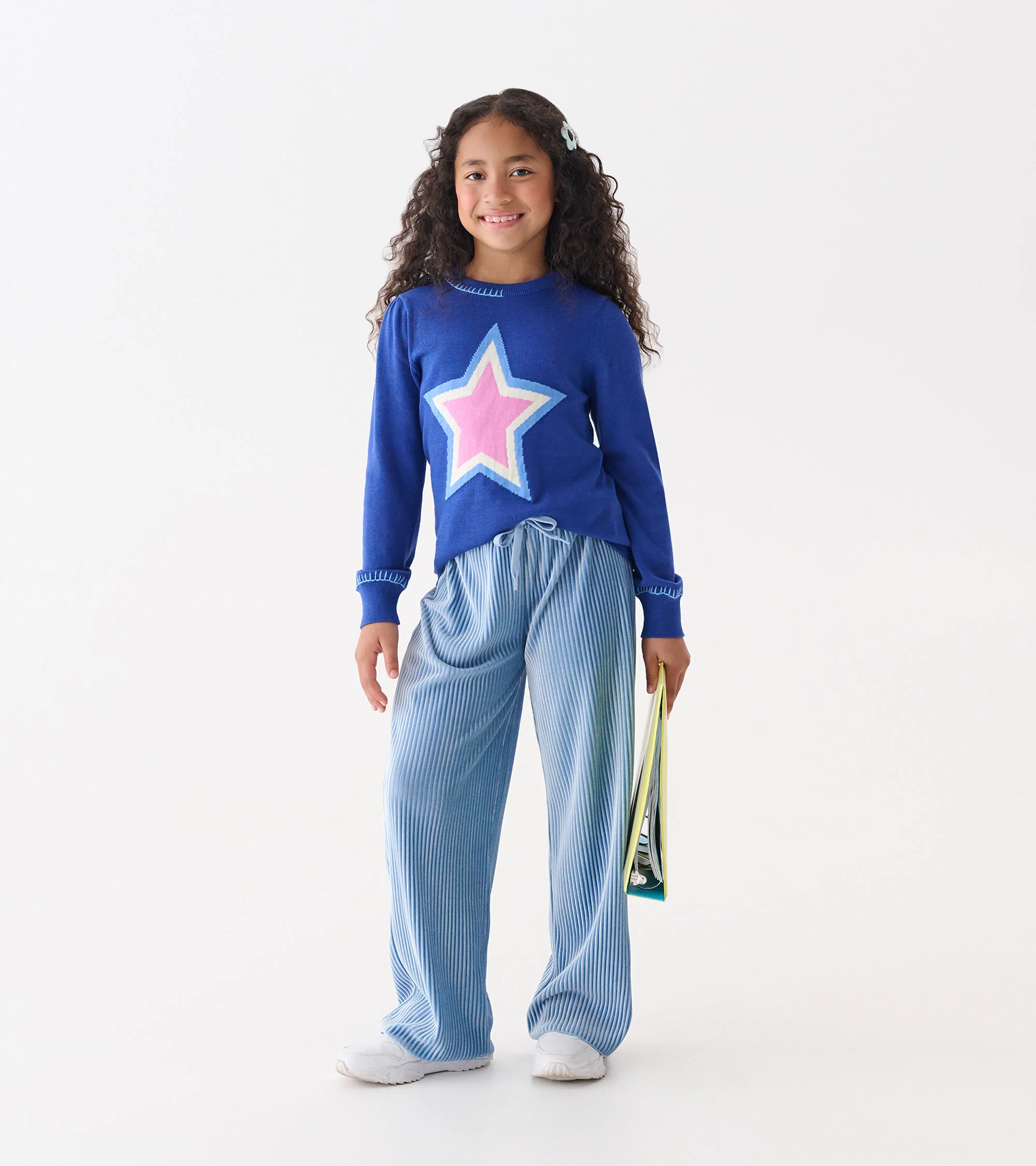 Girls Super Star Pullover Sweater - Image 3