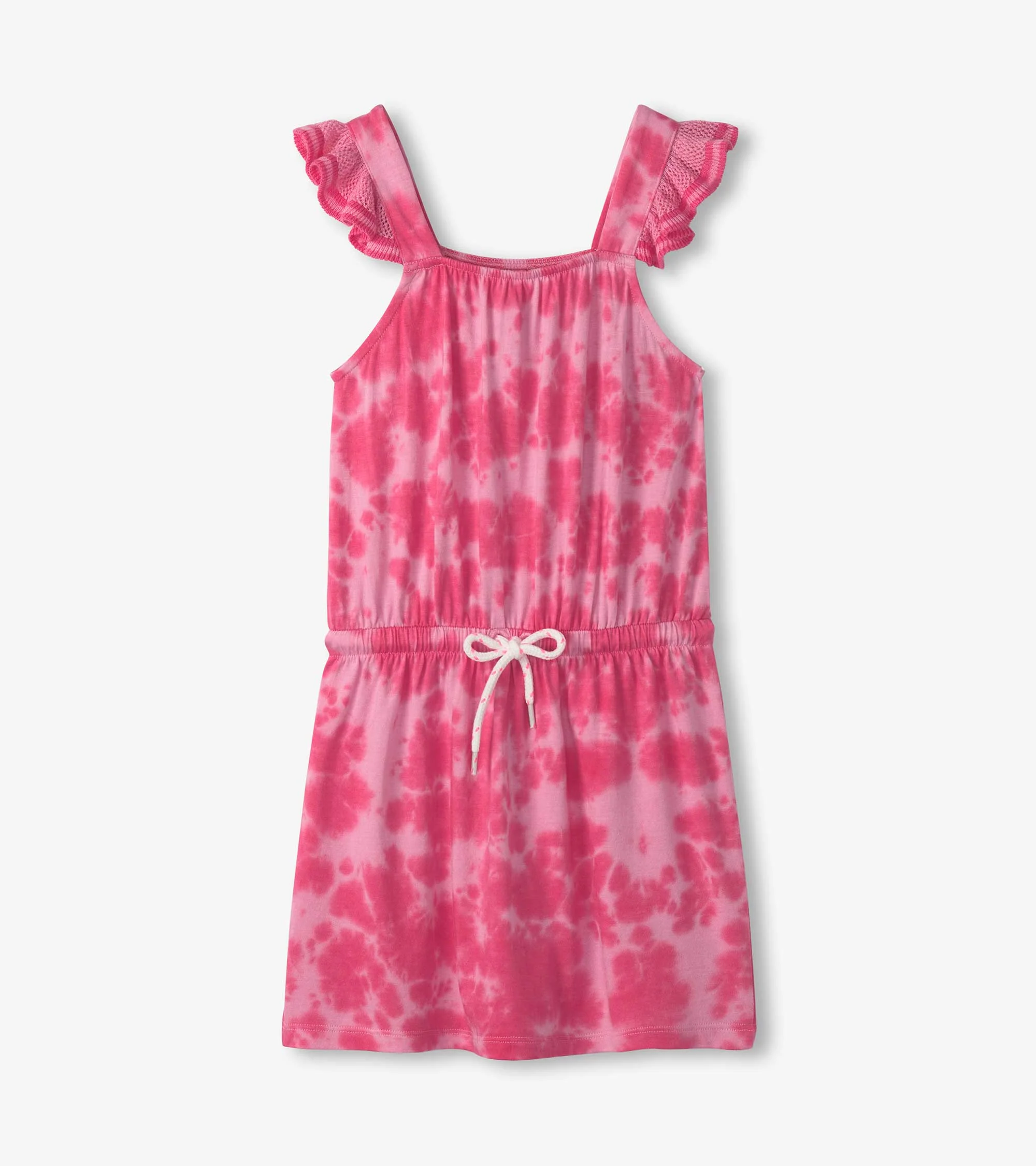 Girls Tie Dye Crush Crochet Bodice Dress