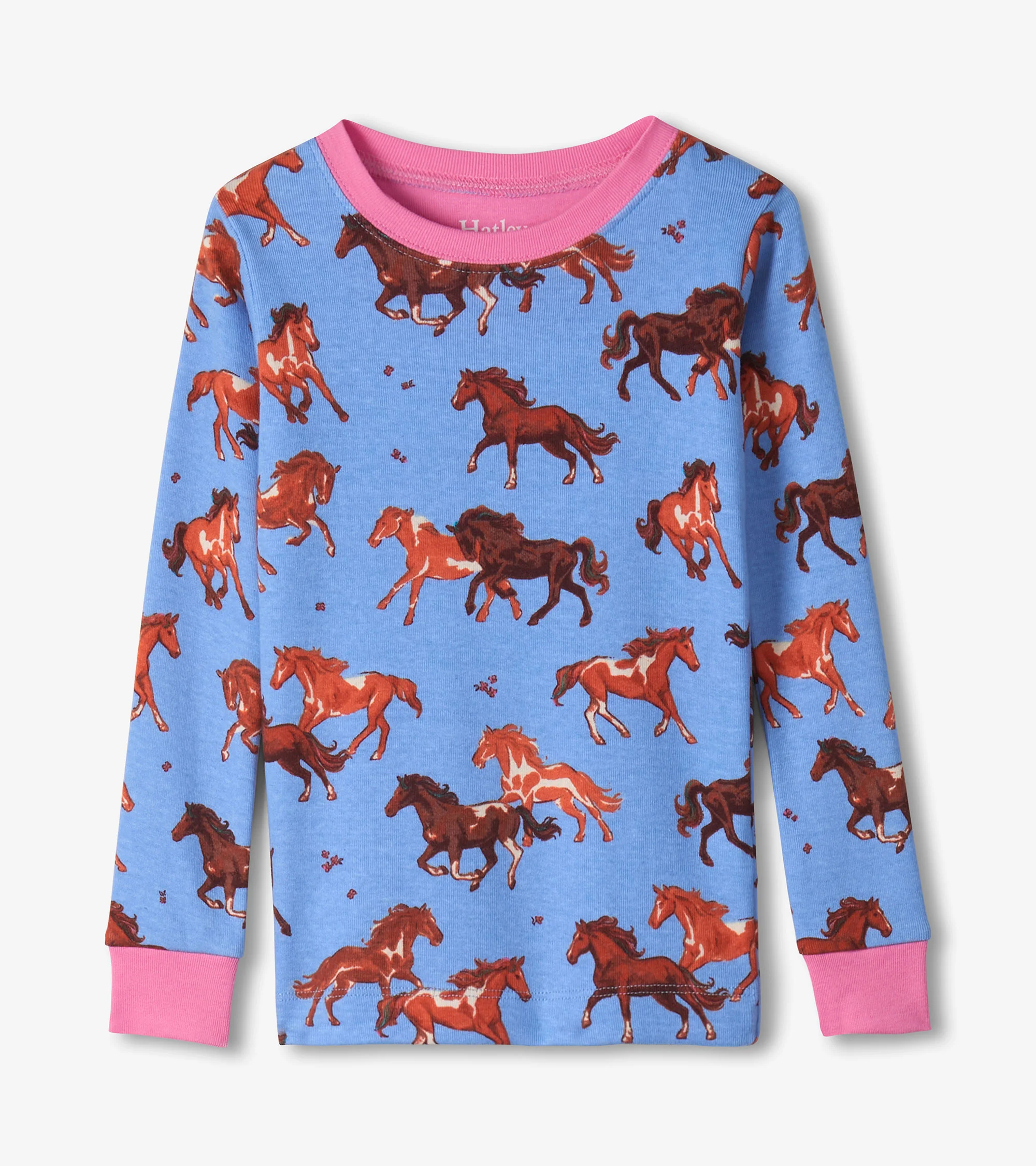 Girls Tinsel Horses Cotton Pajama Set - Image 3