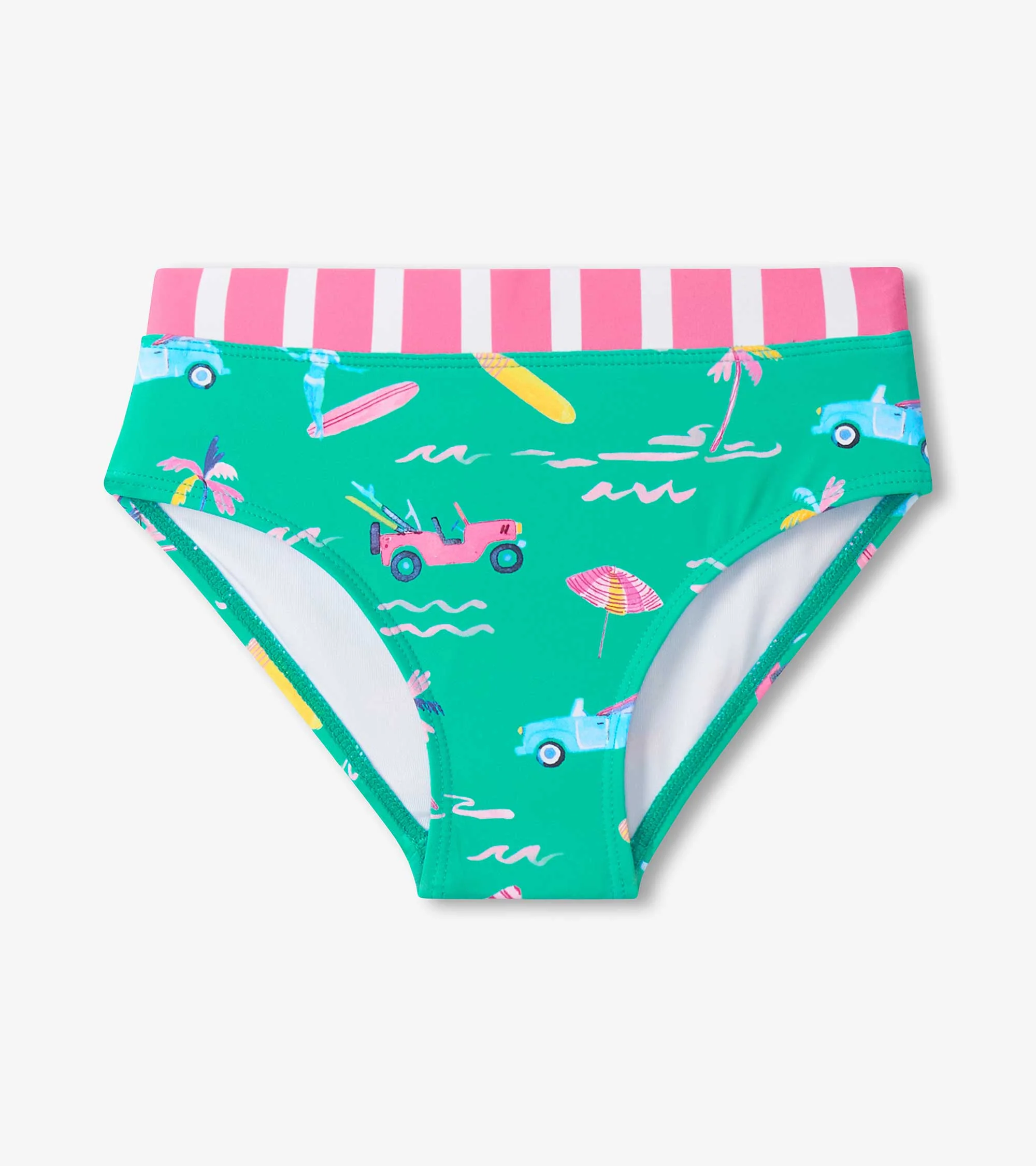 Girls Tropical Long Sleeve Two-Piece Rashguard Swimsuit - Image 5