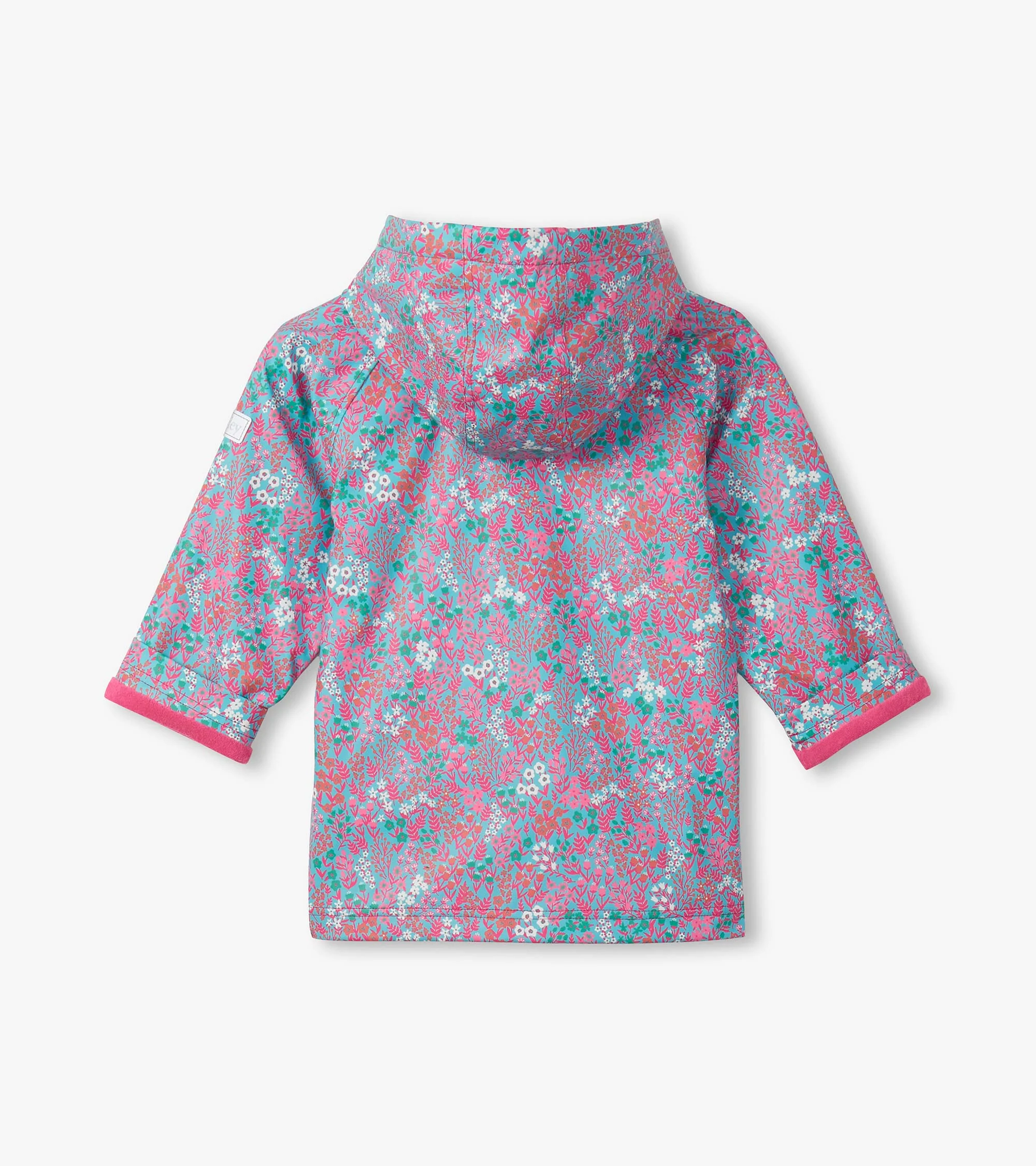 Girls Wildflowers Rain Jacket - Image 2