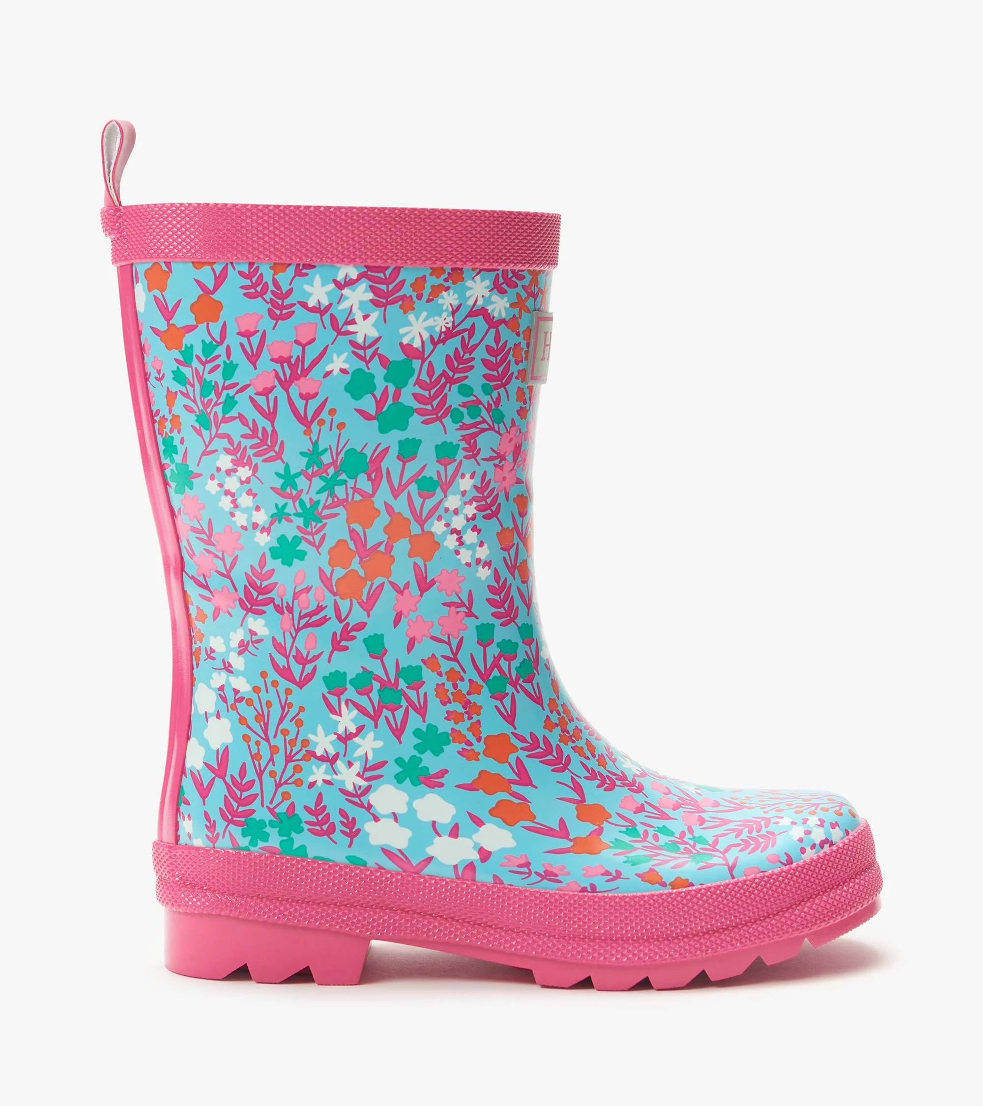 Girls Wildflowers Shiny Rain Boots - Image 2