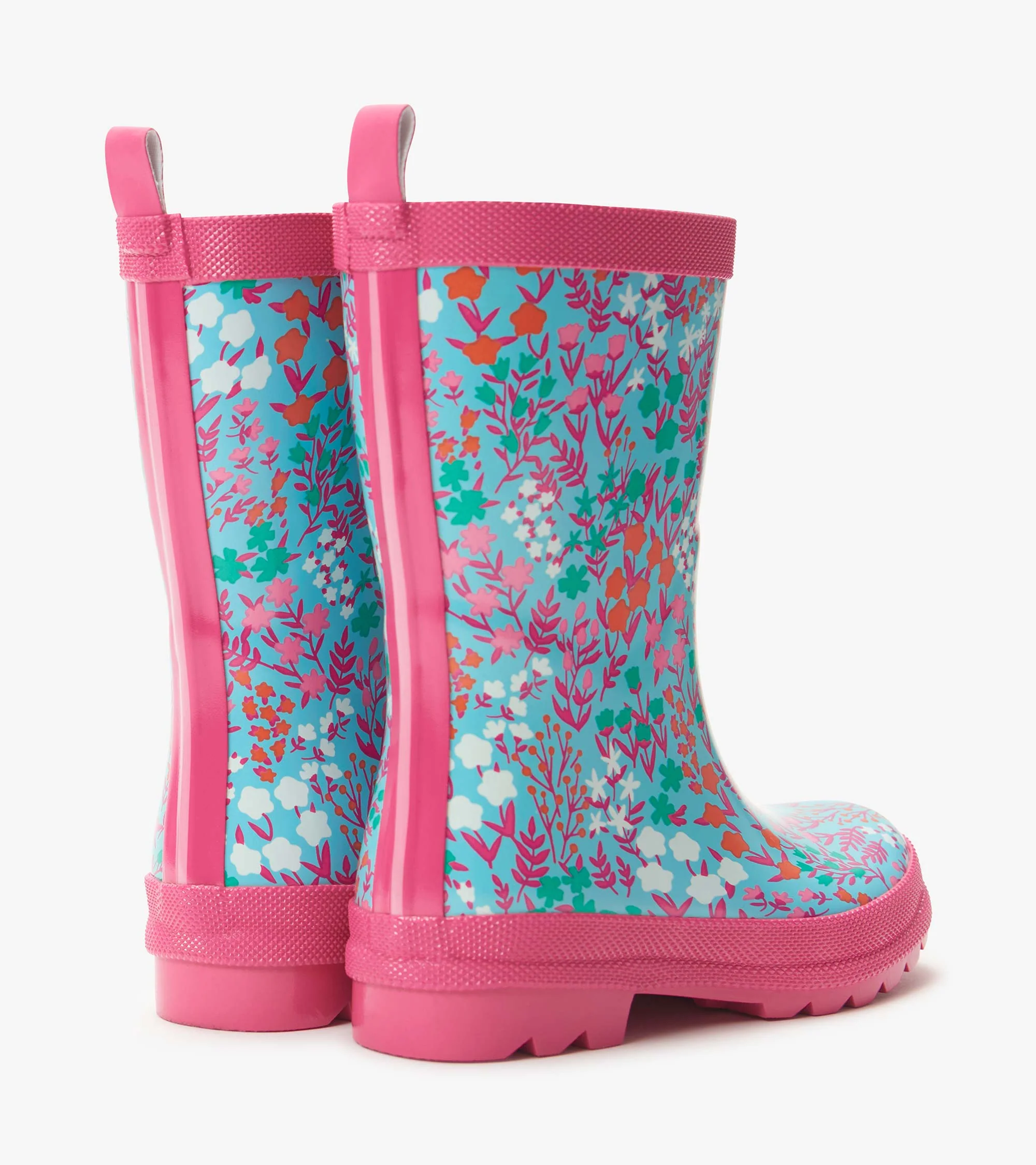 Girls Wildflowers Shiny Rain Boots - Image 3