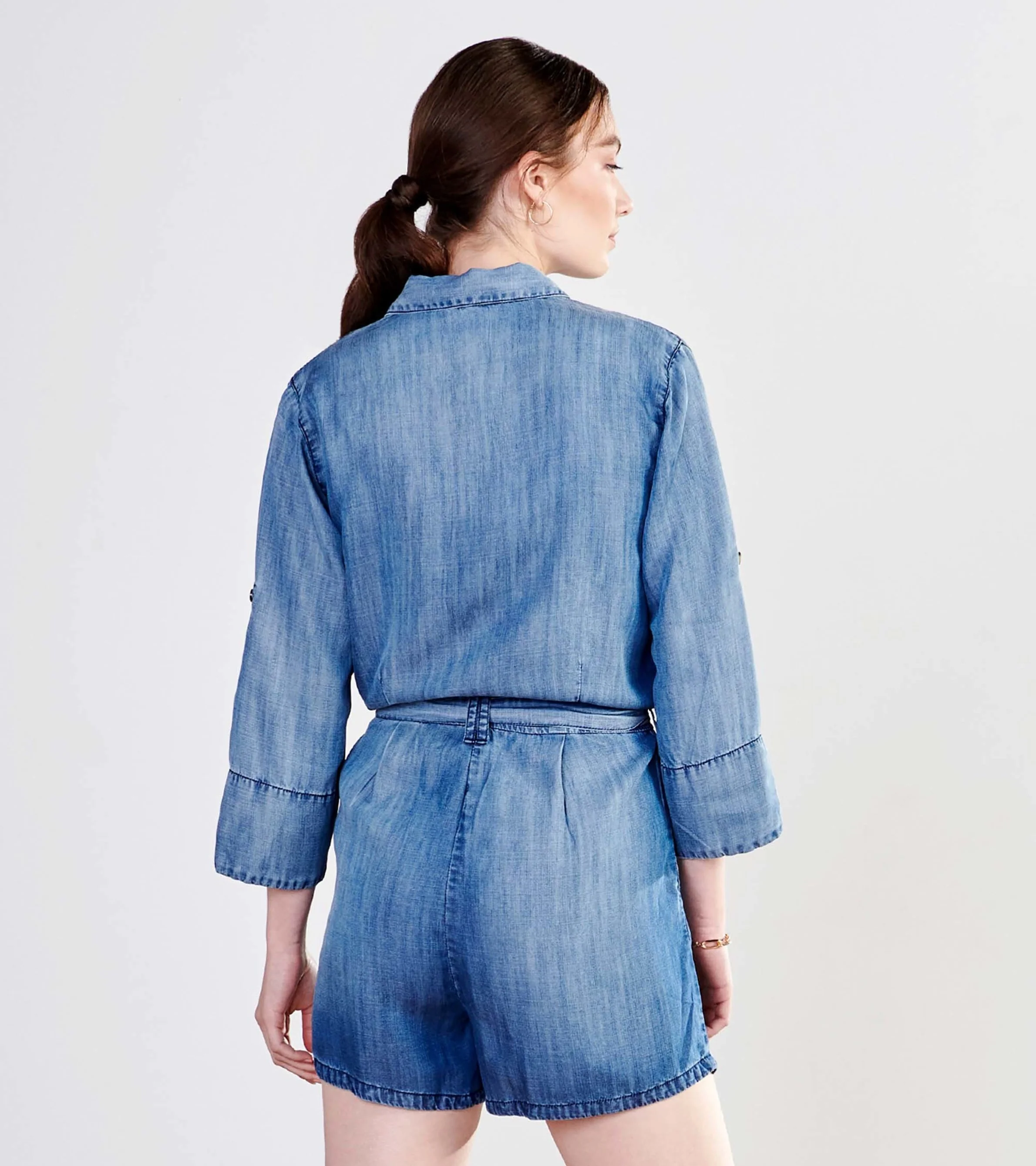 Giselle Romper - Medium Blue Wash - Image 4