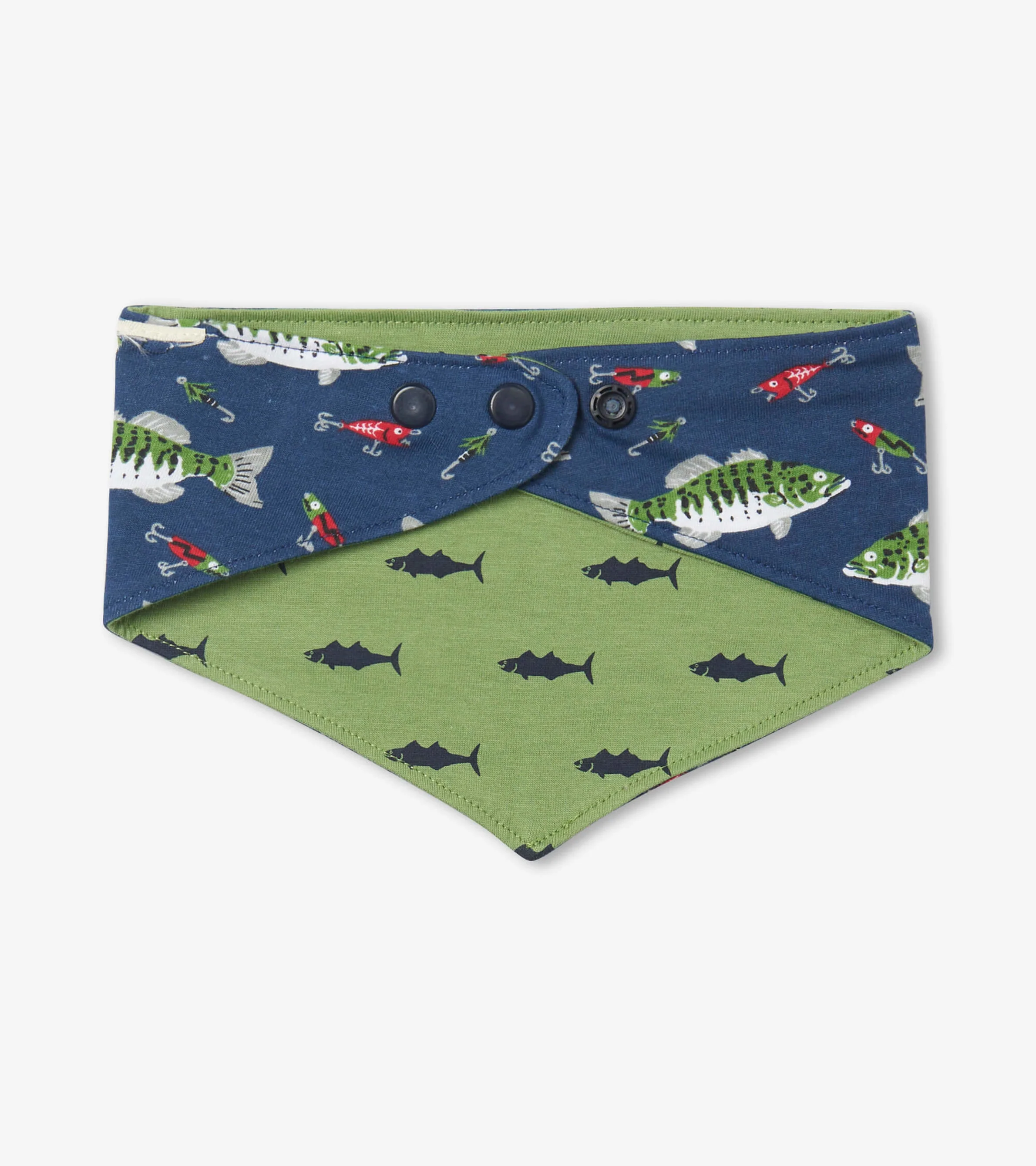 Gone Fishing Reversible Dog Bandana - Image 4
