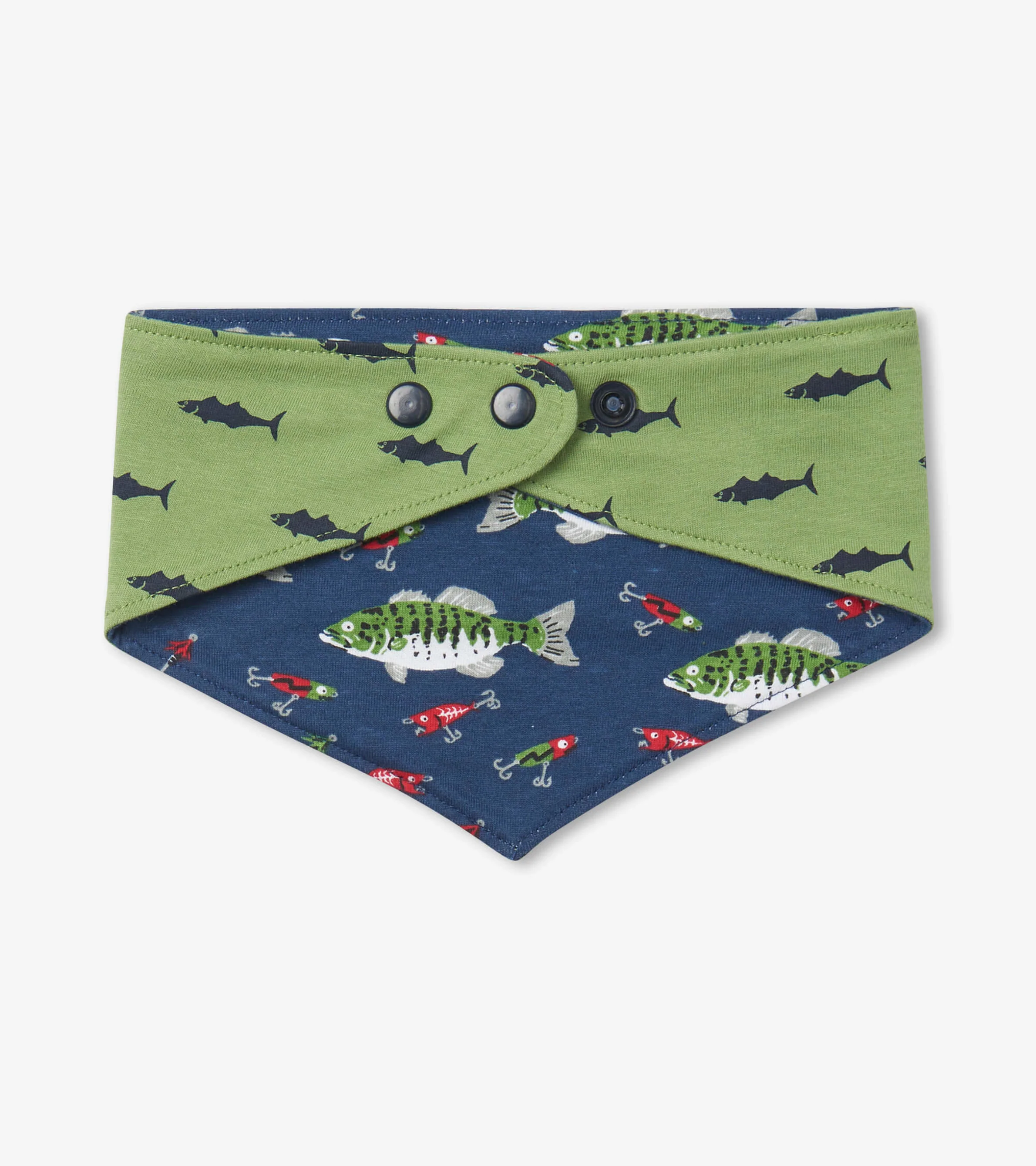 Gone Fishing Reversible Dog Bandana - Image 6